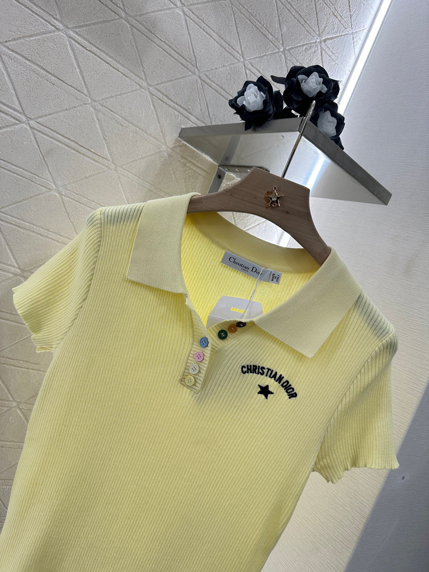 D*♥2025 new product Slim fit knitted short sleeves