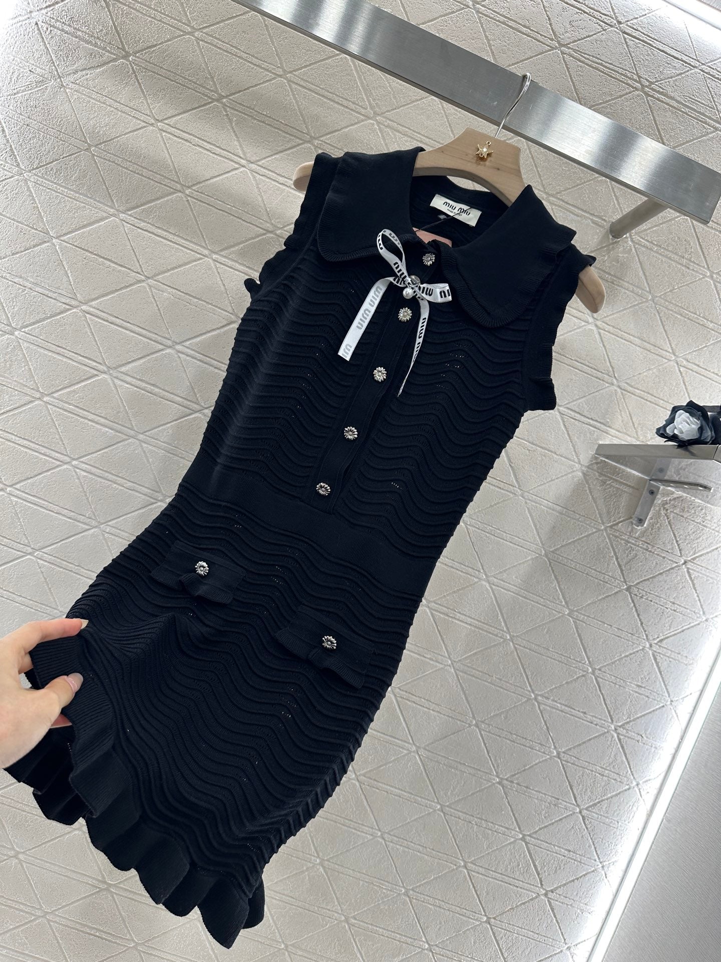 M 2025 new product Knitted vest dress