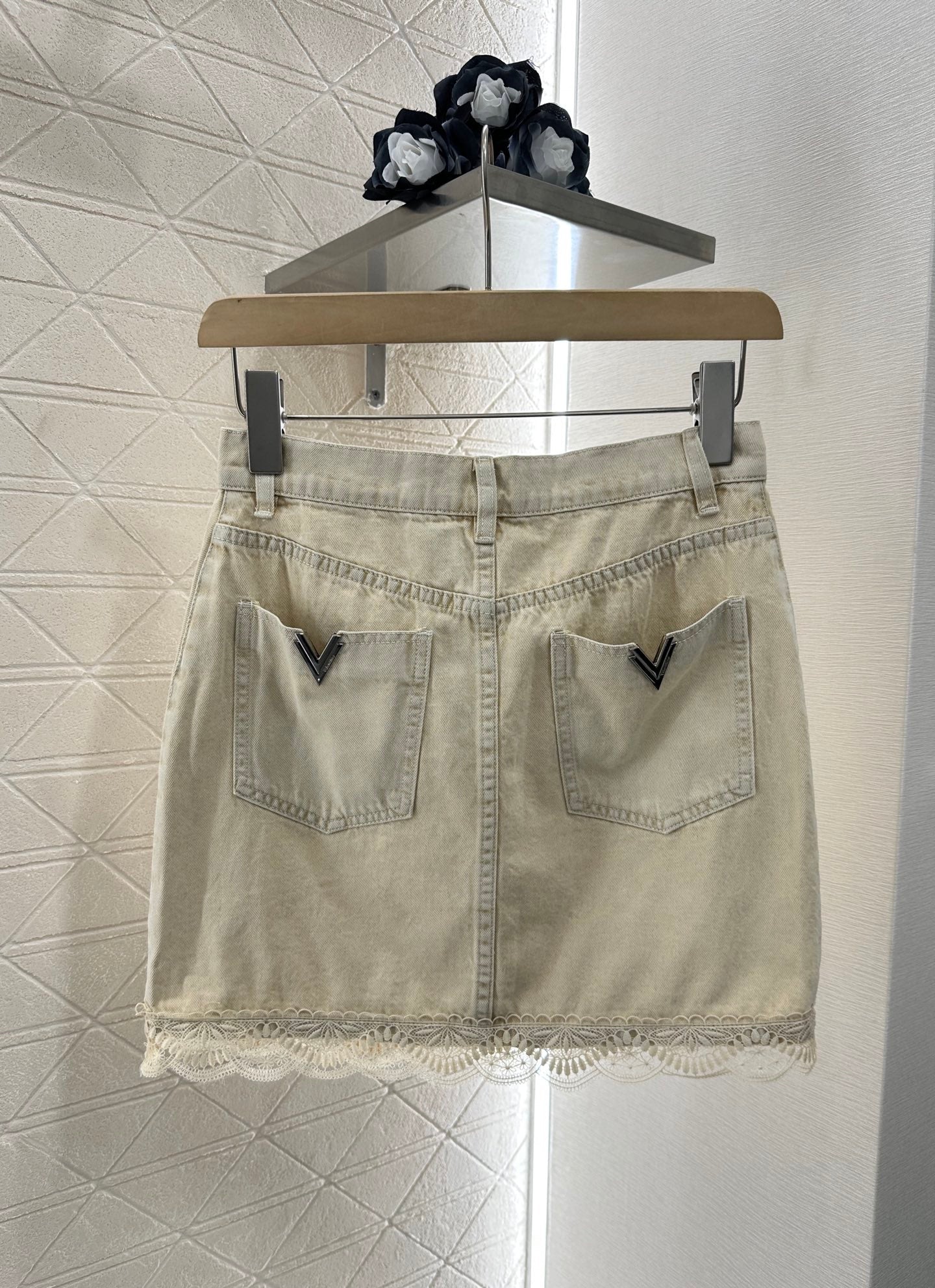 L 2025 new product Denim lace suit