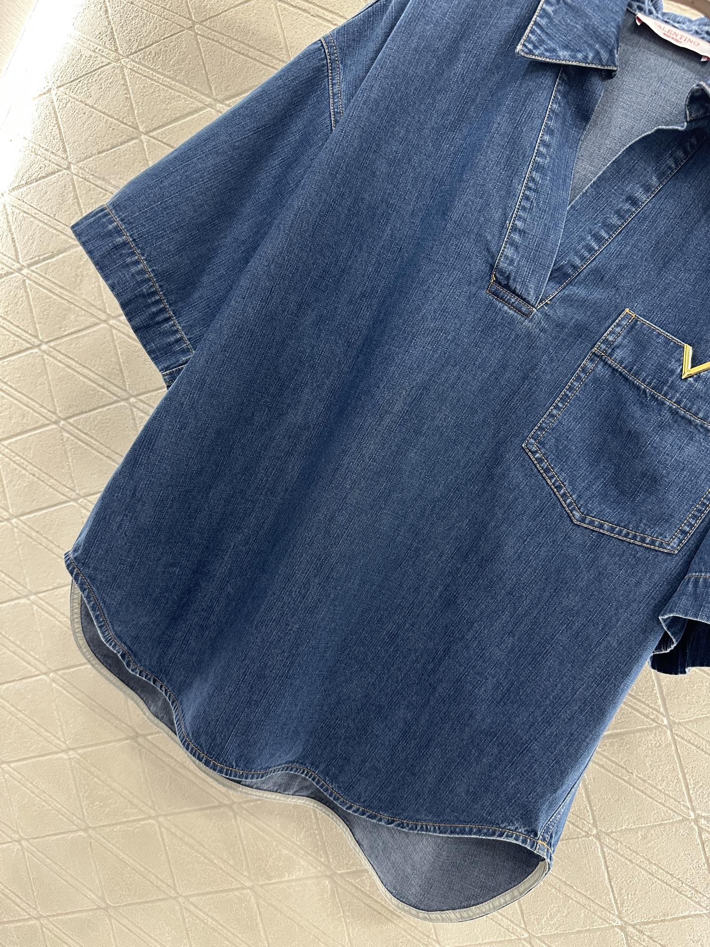V 2025 new products Denim shorts set