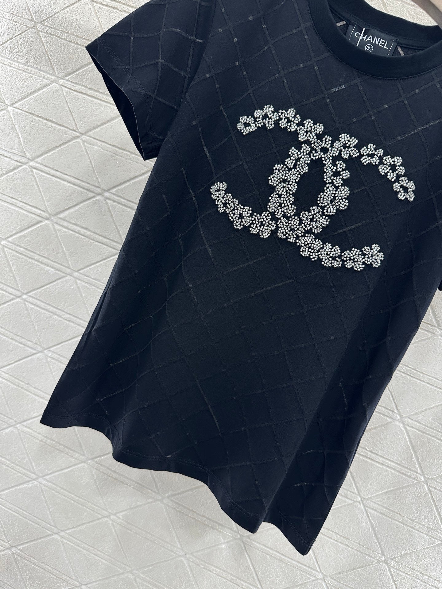 C*♥2025 new product Beaded short sleeves