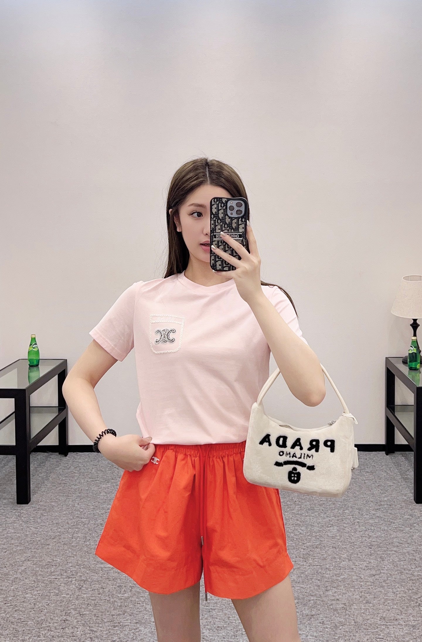 C New arrival Embroidered shorts