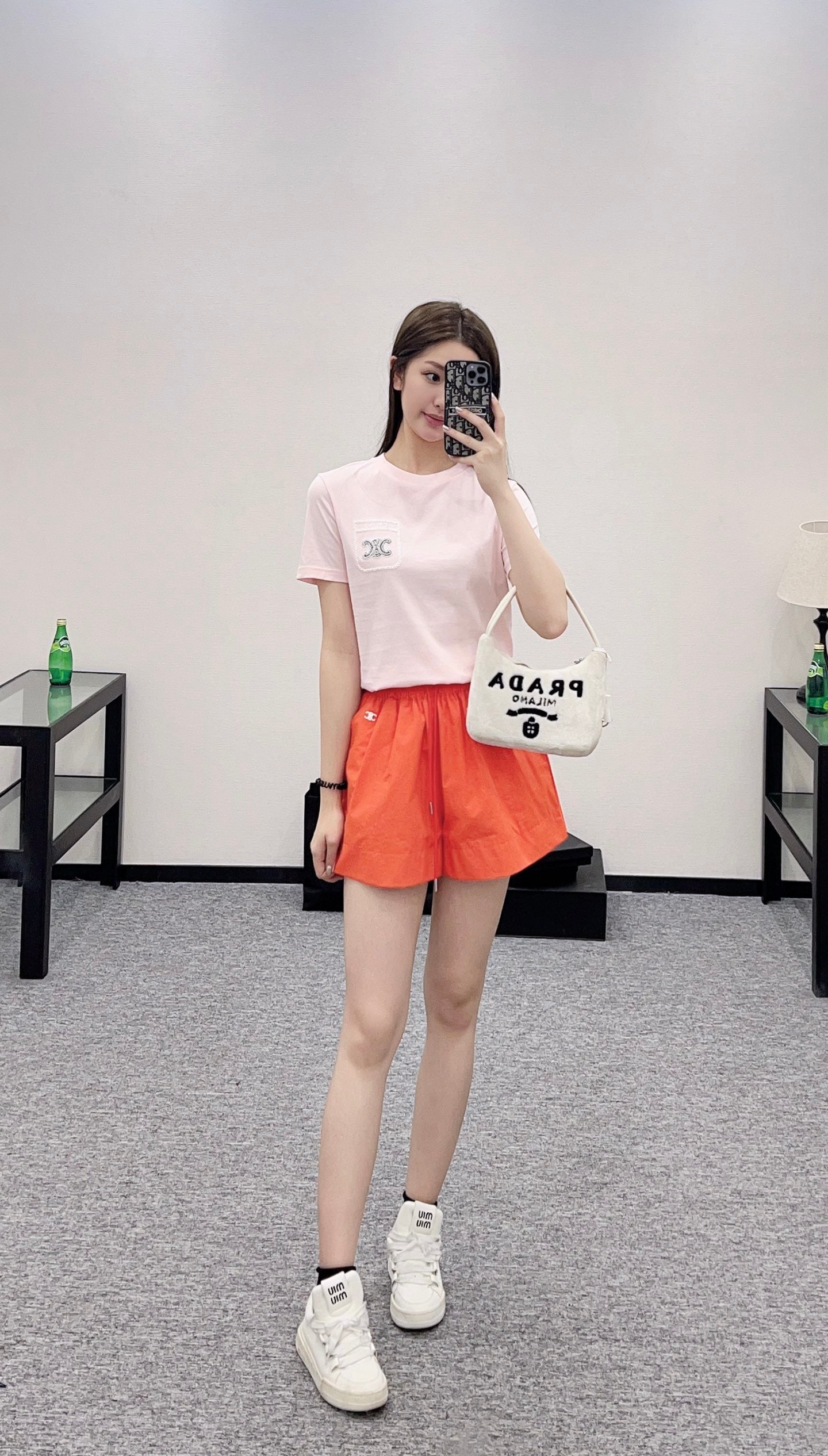 C New arrival Embroidered shorts