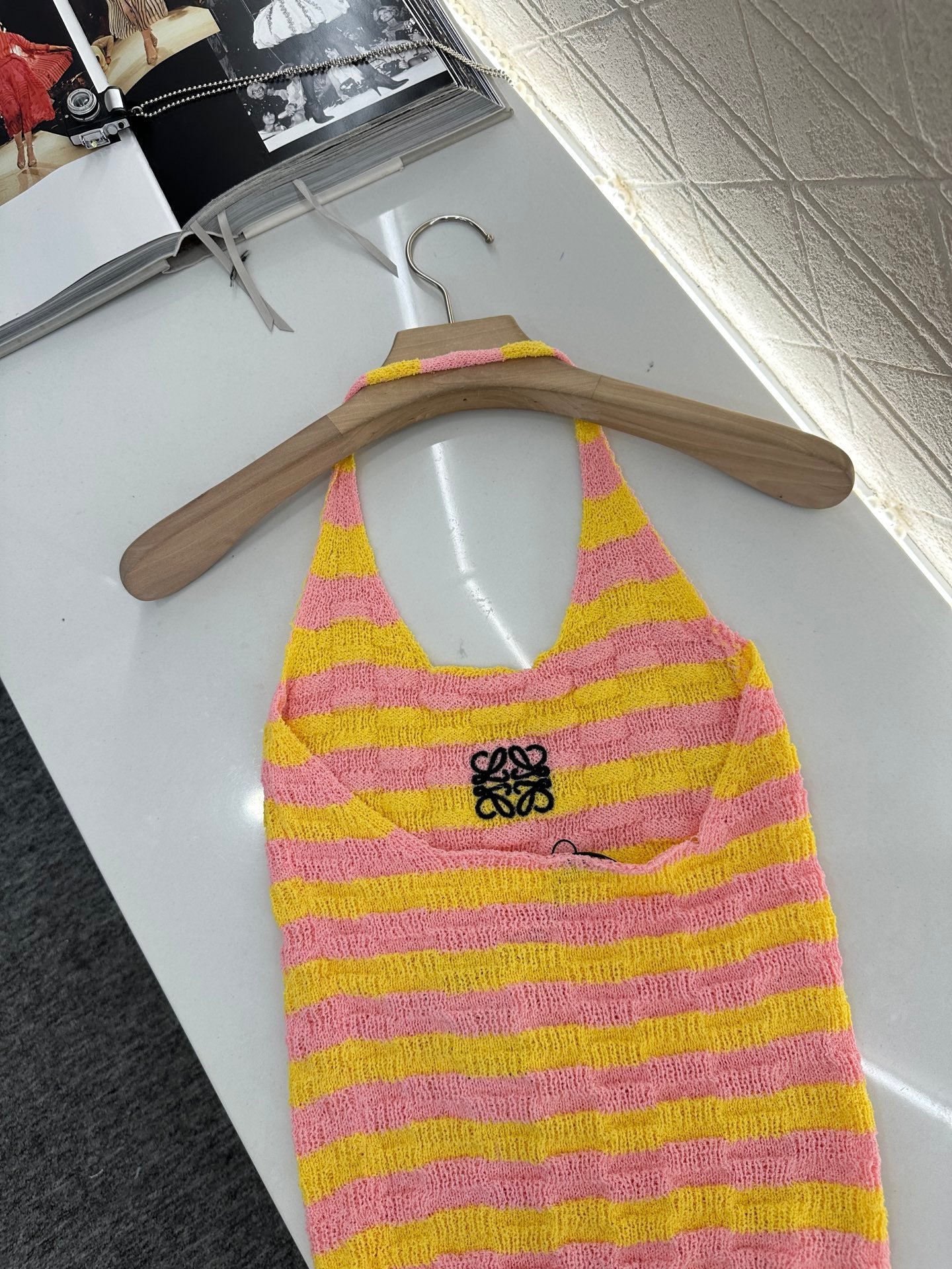 L*♥2025 new product Halter knitted vest