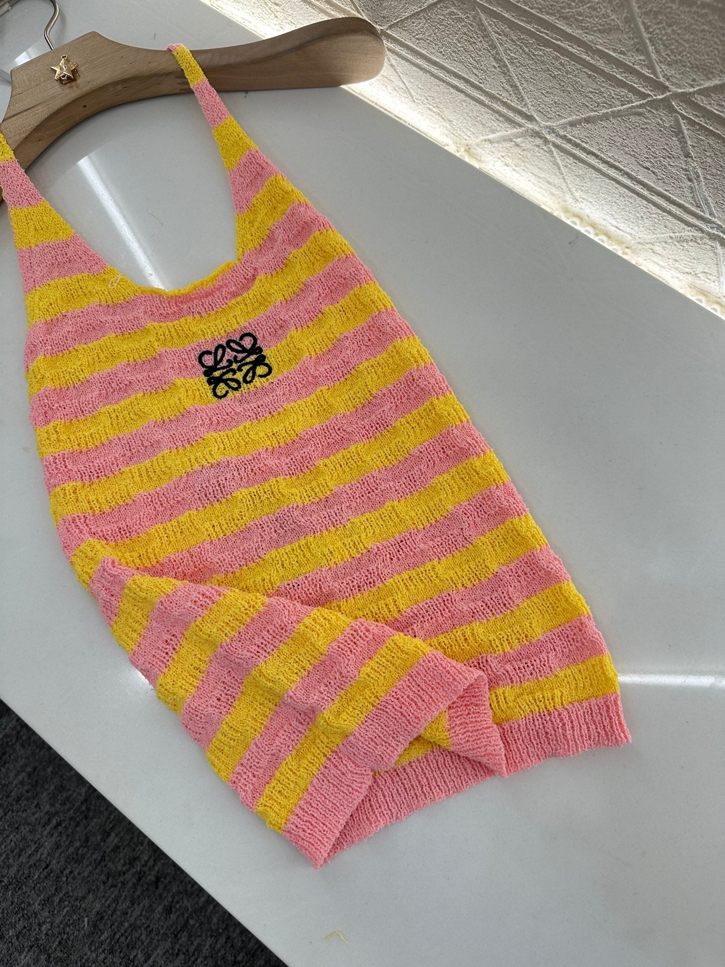L*♥2025 new product Halter knitted vest