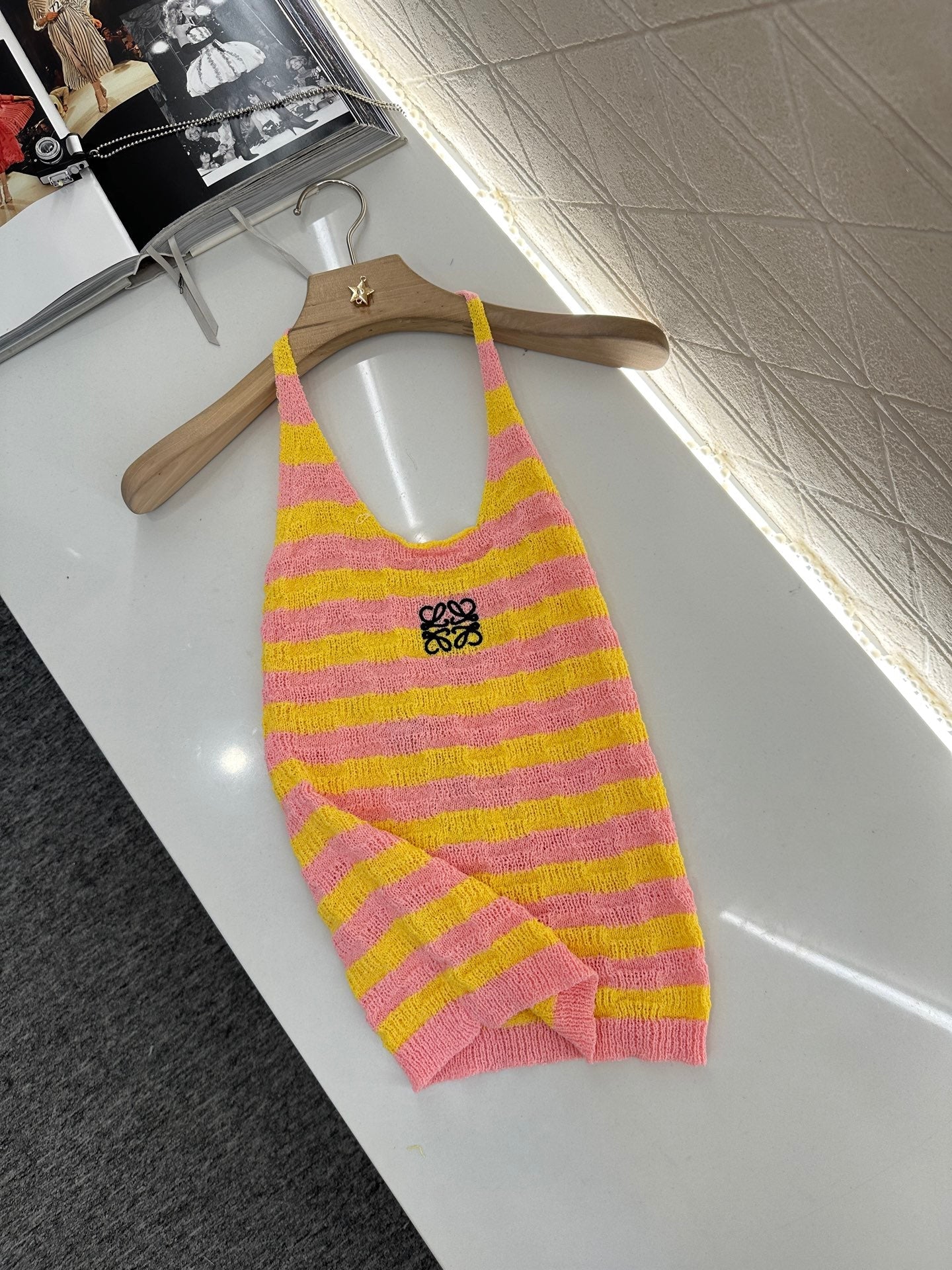 L*♥2025 new product Halter knitted vest