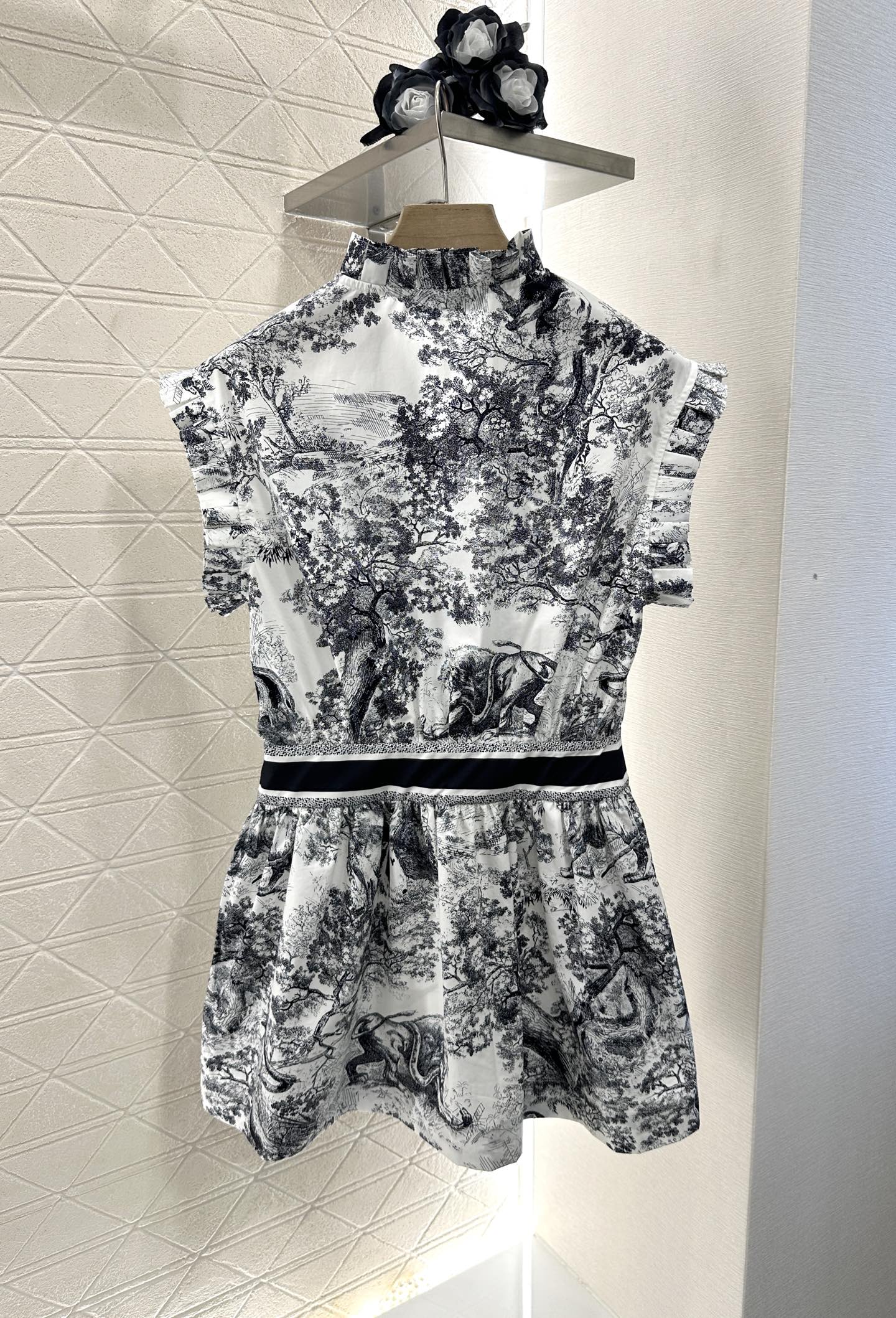 D*♥2025 new product Printed waist dress
