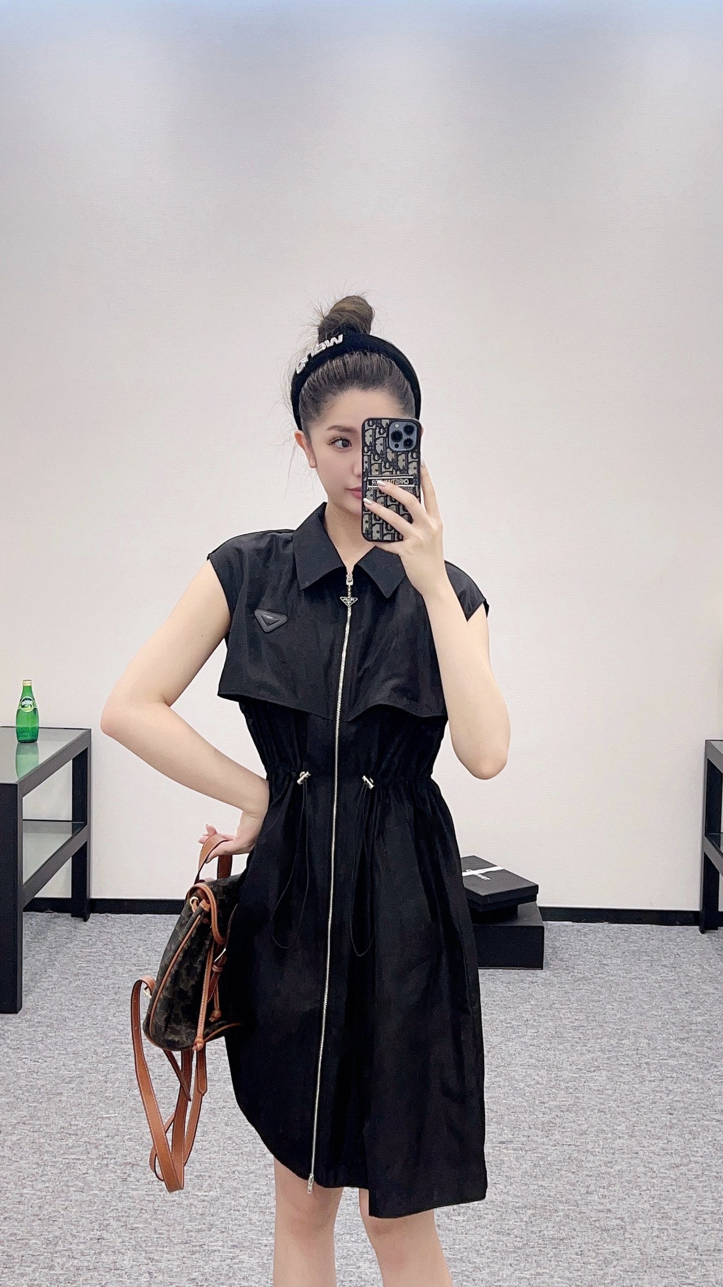 P♥2025 new products Drawstring vest dress