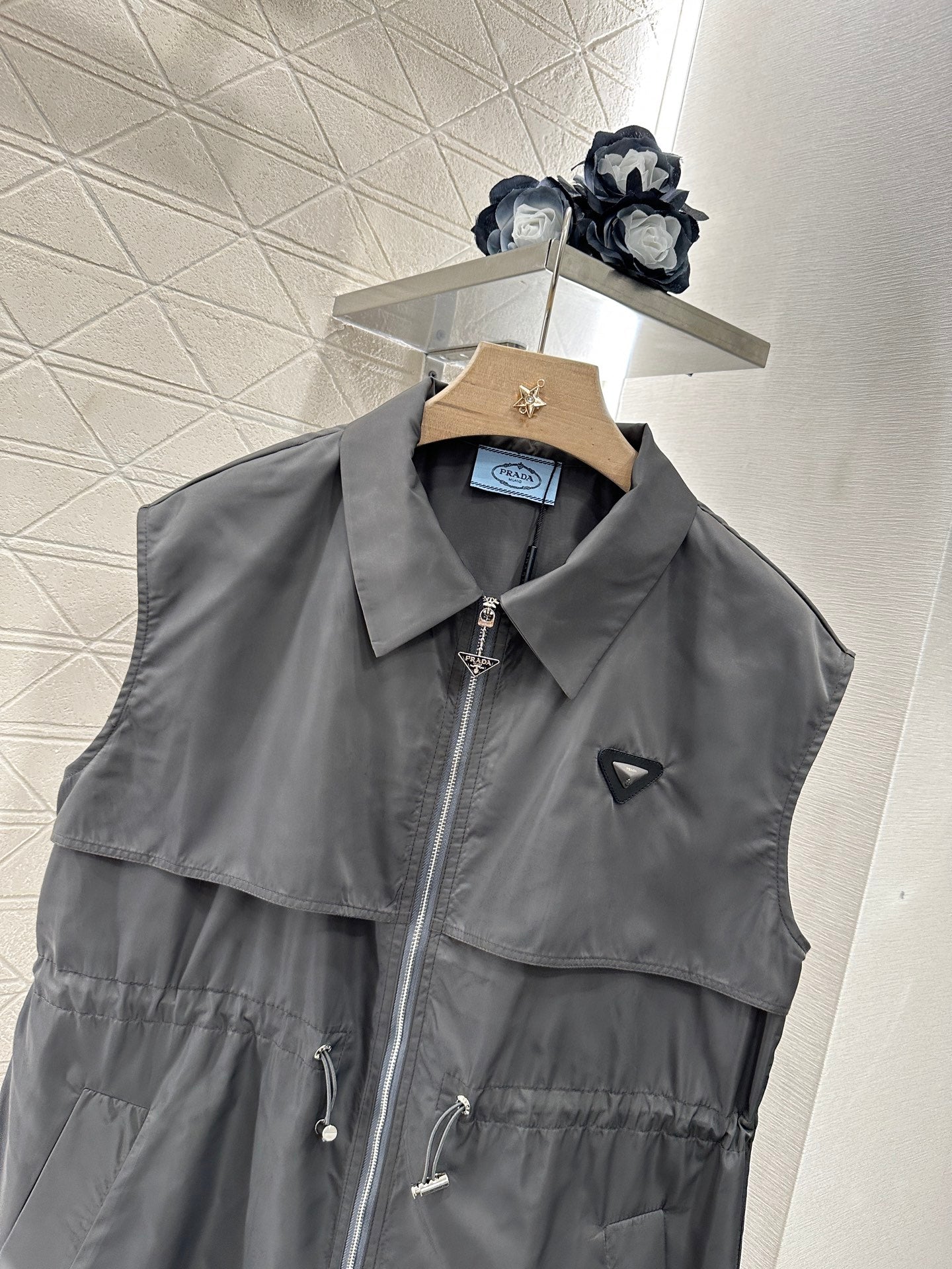 P♥2025 new products Drawstring vest dress