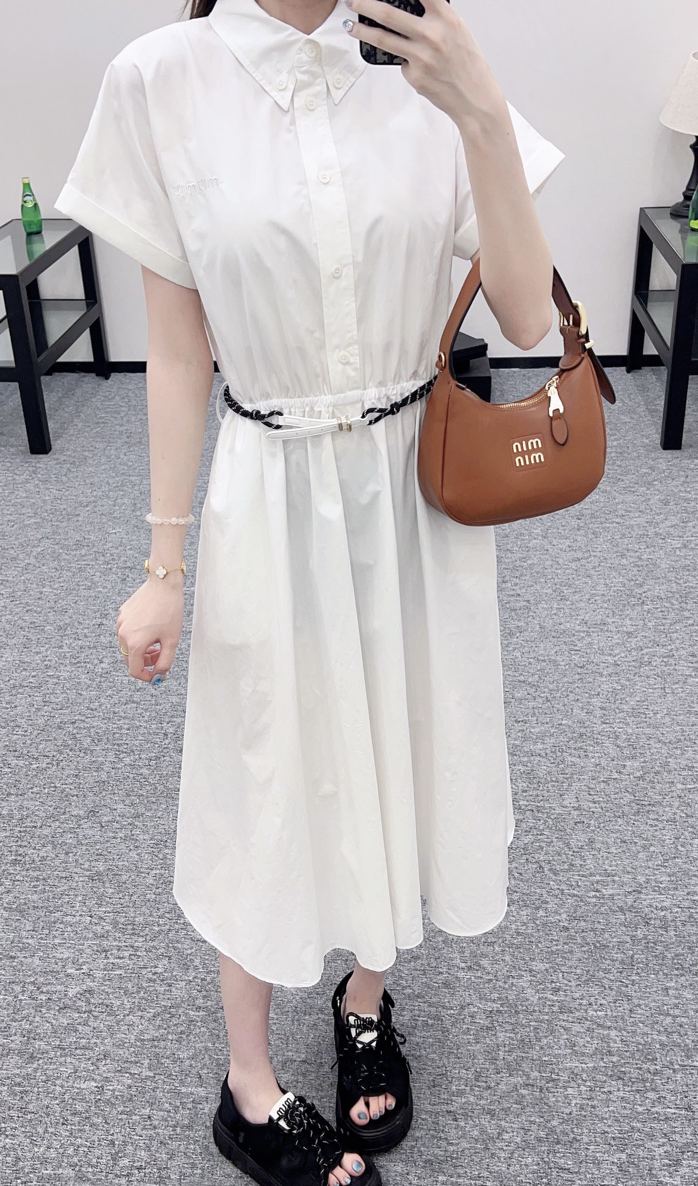 Mi*mi*♥2025 new products Belt dress