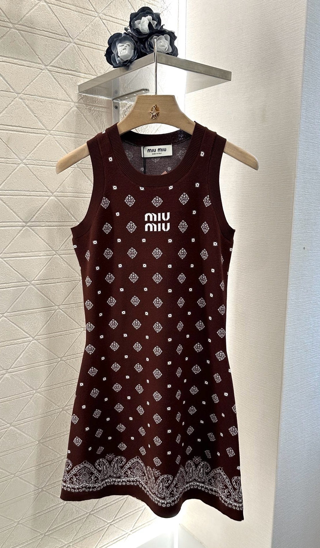 M 2025 new product Knitted vest dress