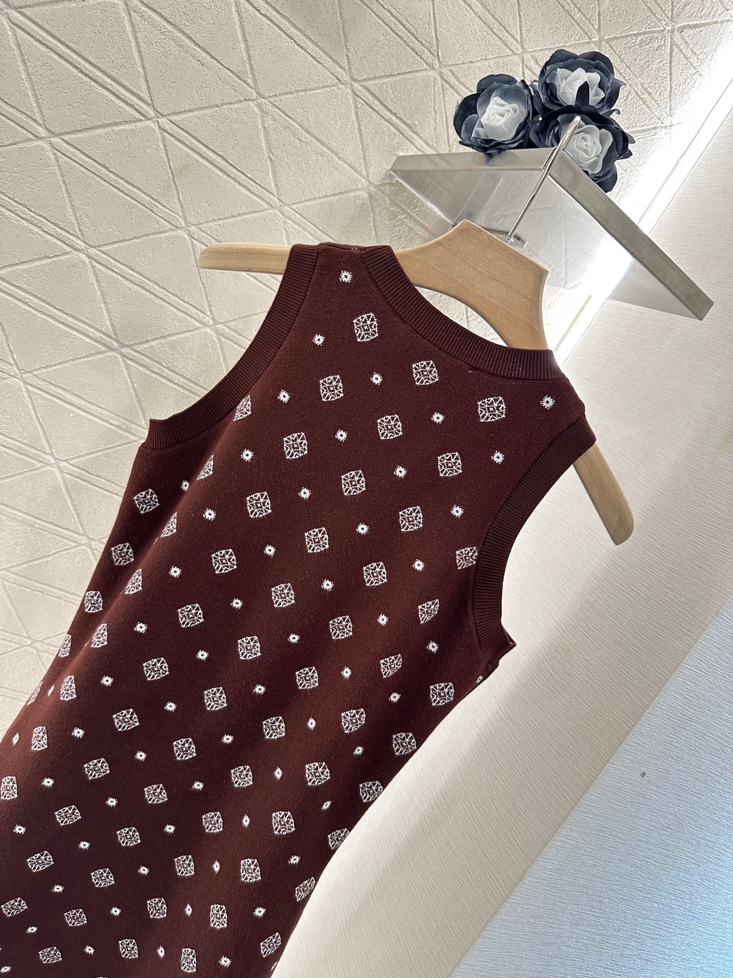 M 2025 new product Knitted vest dress