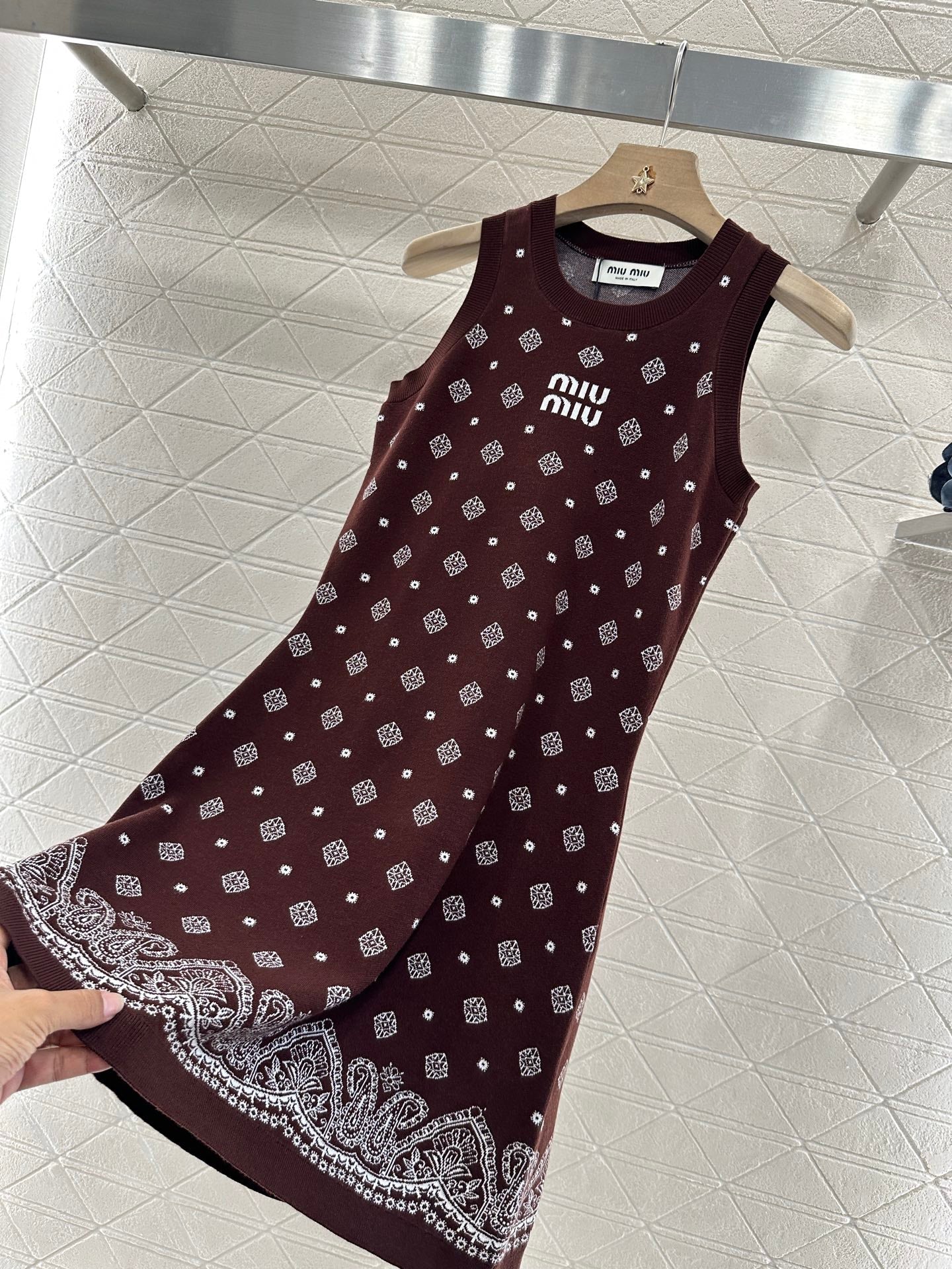 M 2025 new product Knitted vest dress