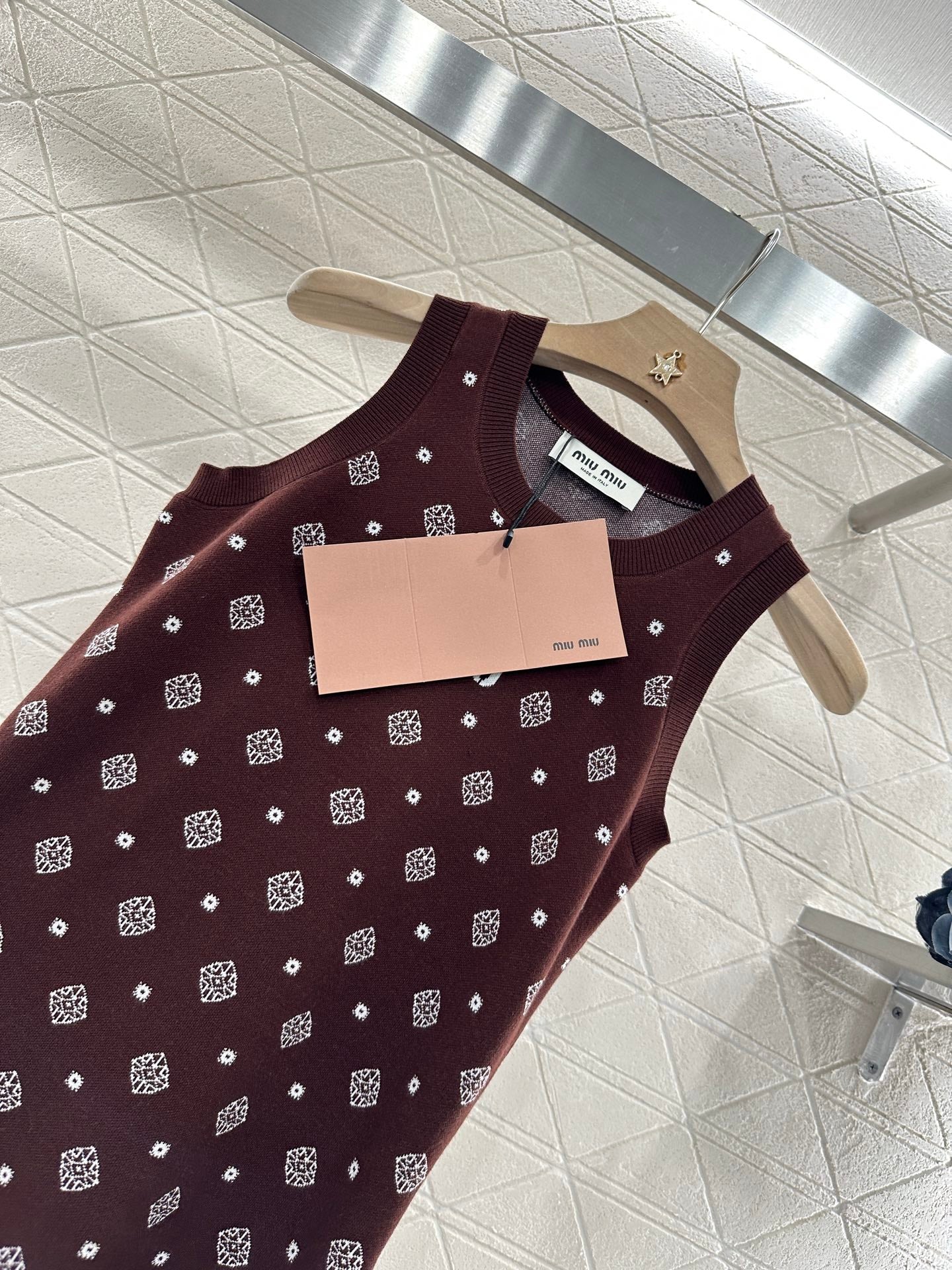 M 2025 new product Knitted vest dress
