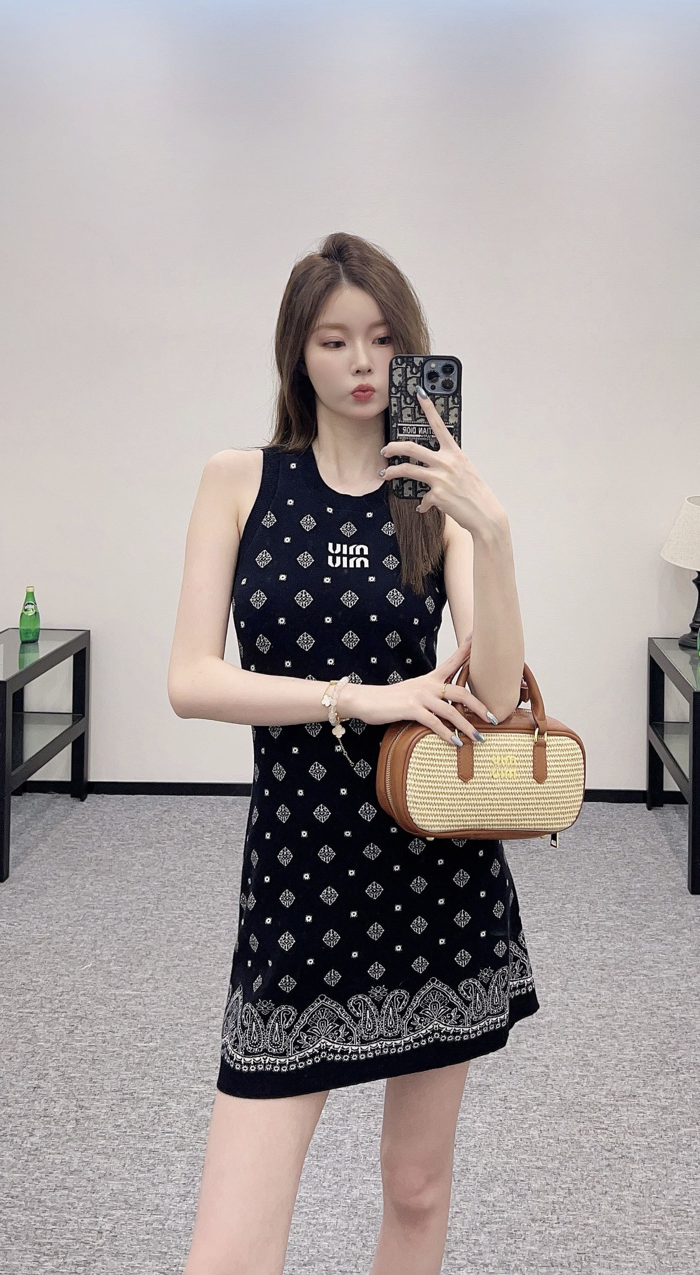 M 2025 new product Knitted vest dress