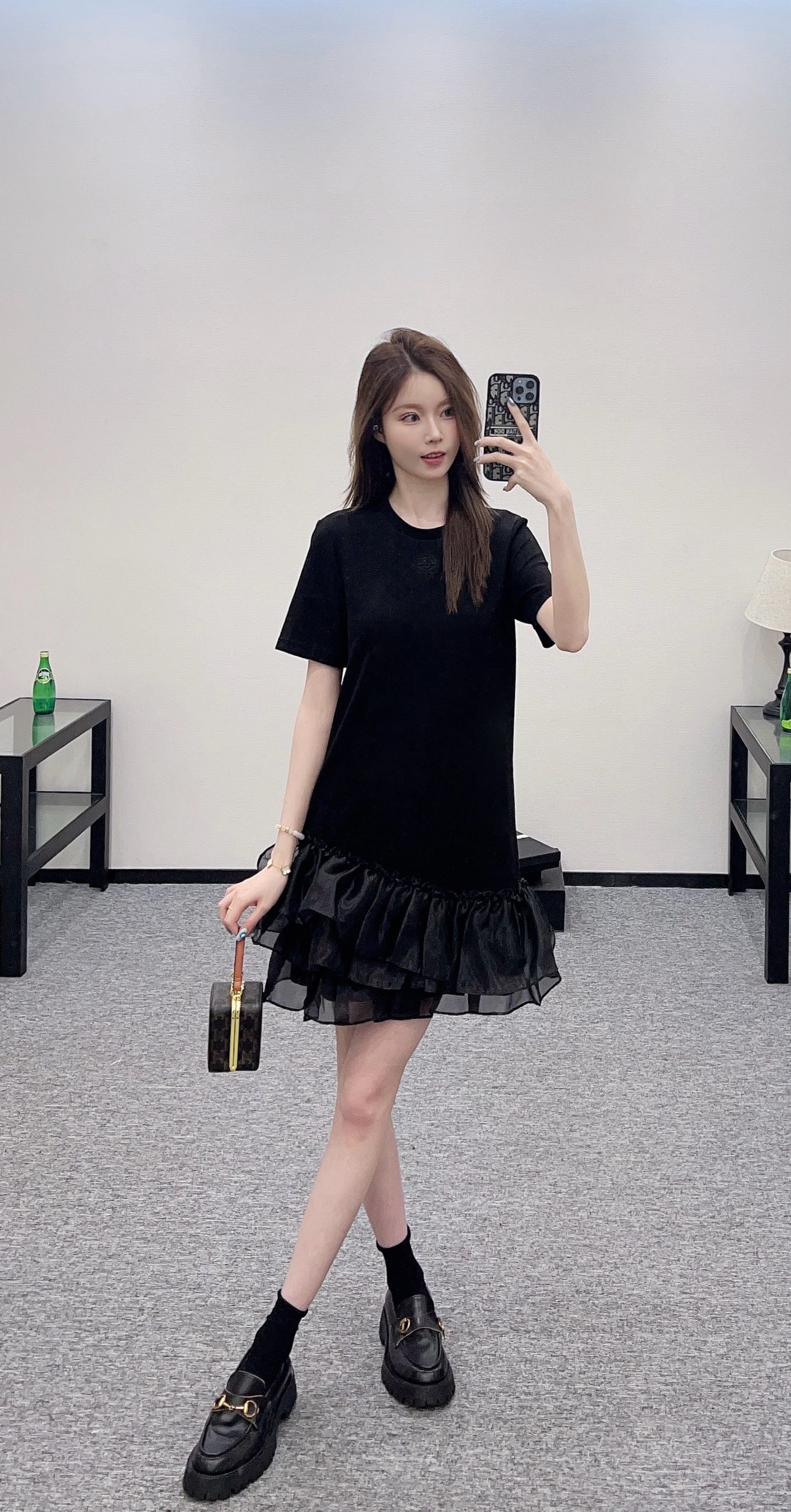 L 2025 new product Round neck dress