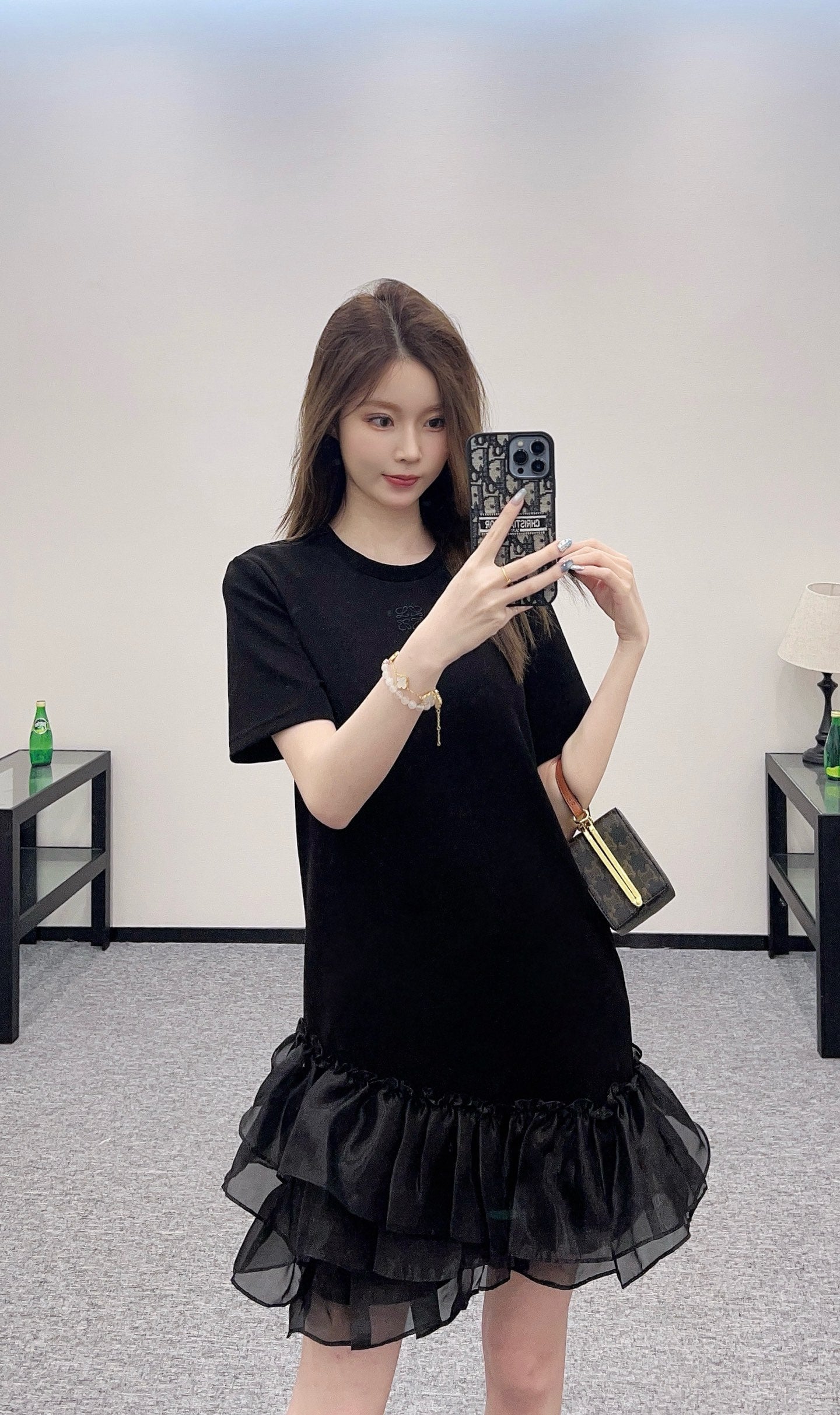 L 2025 new product Round neck dress
