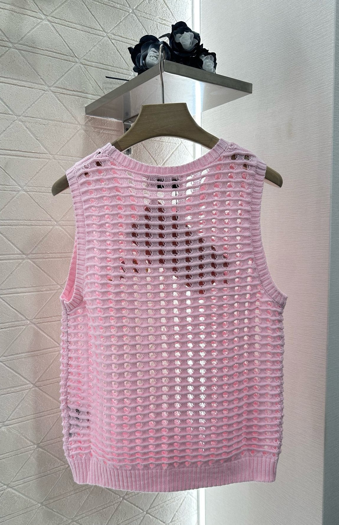 M 2025 new product Hollow knitted vest