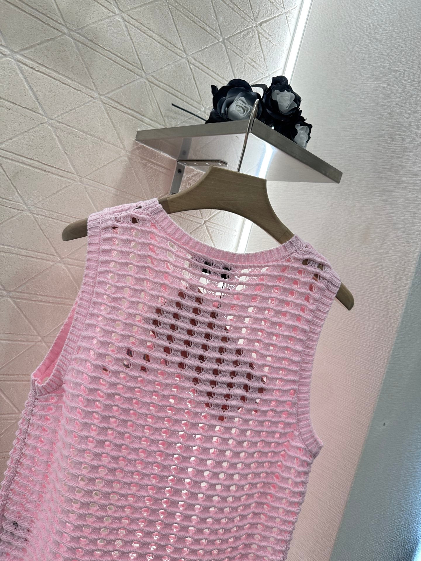 M 2025 new product Hollow knitted vest