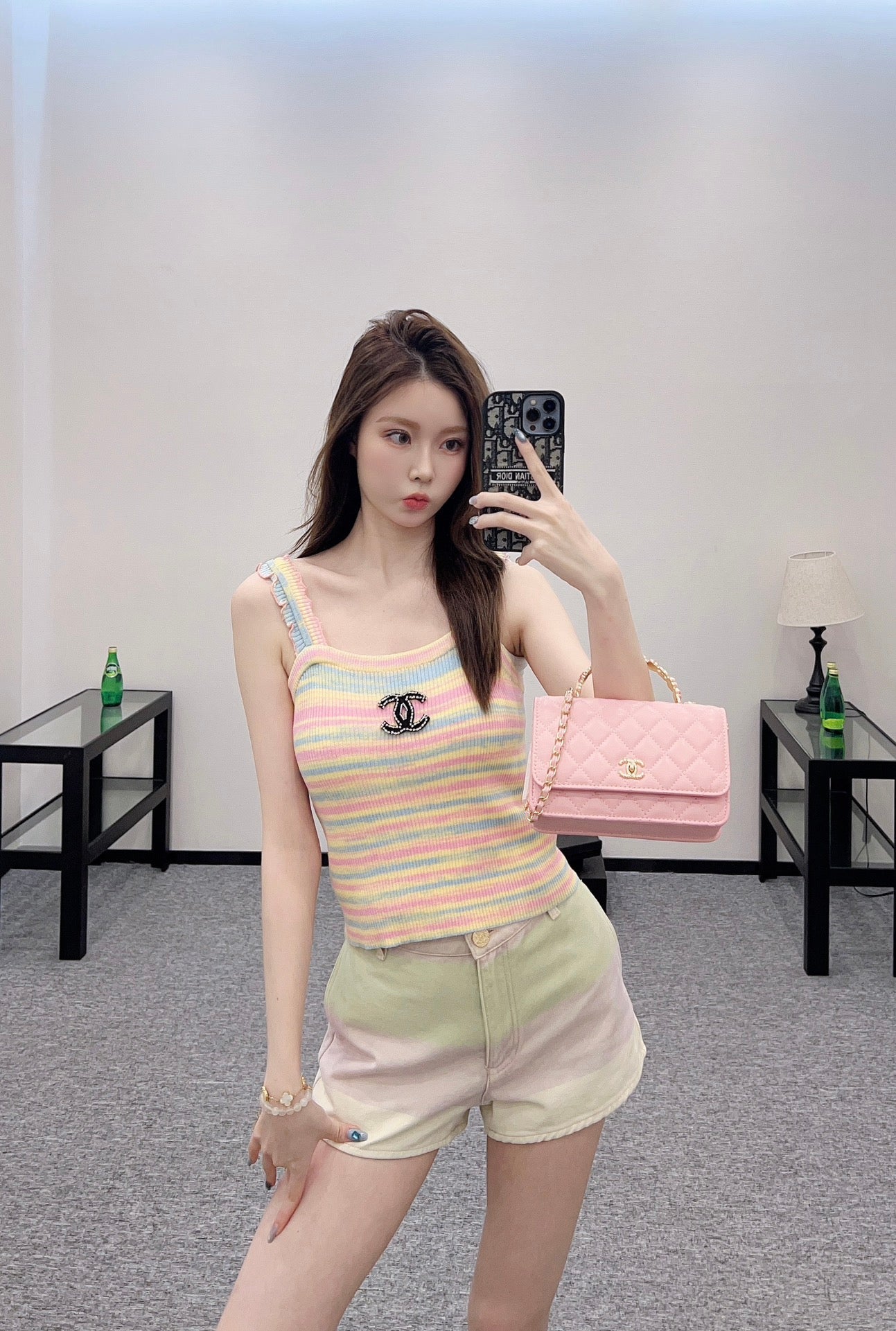 C 2025 new product Striped knitted vest