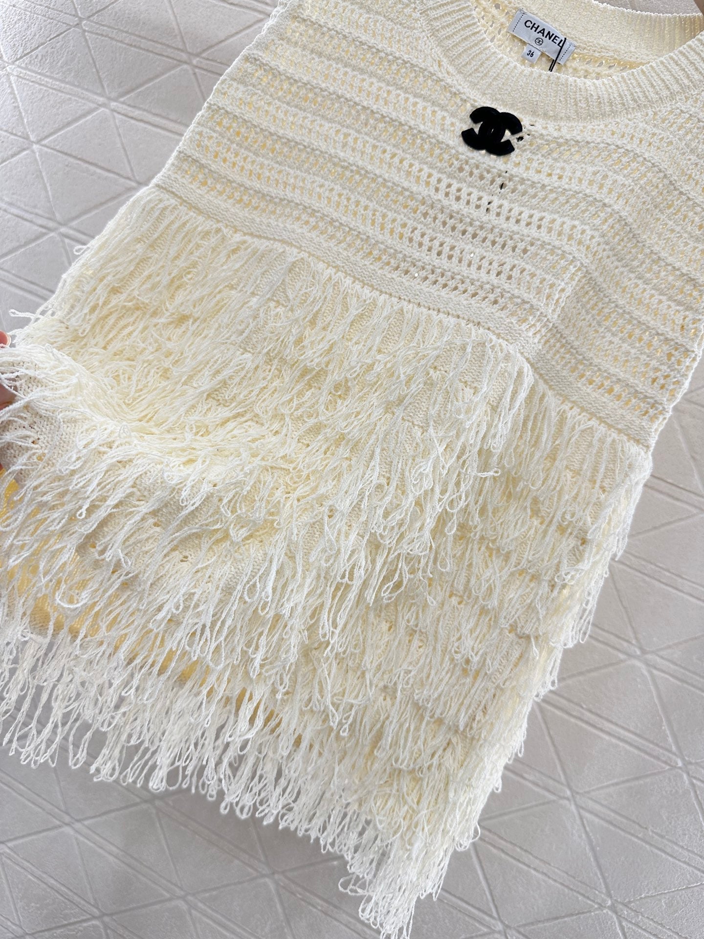 C 2025 new product Tassel knitted vest
