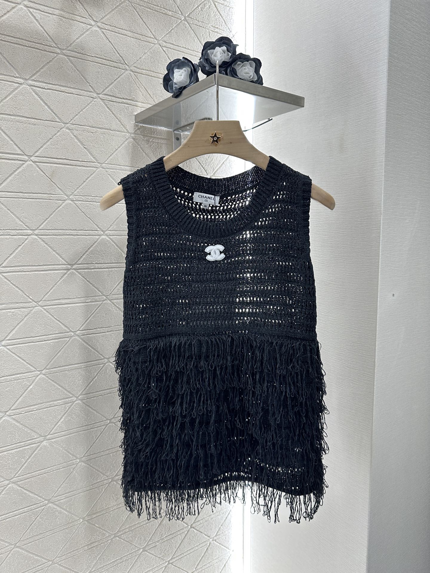 C 2025 new product Tassel knitted vest