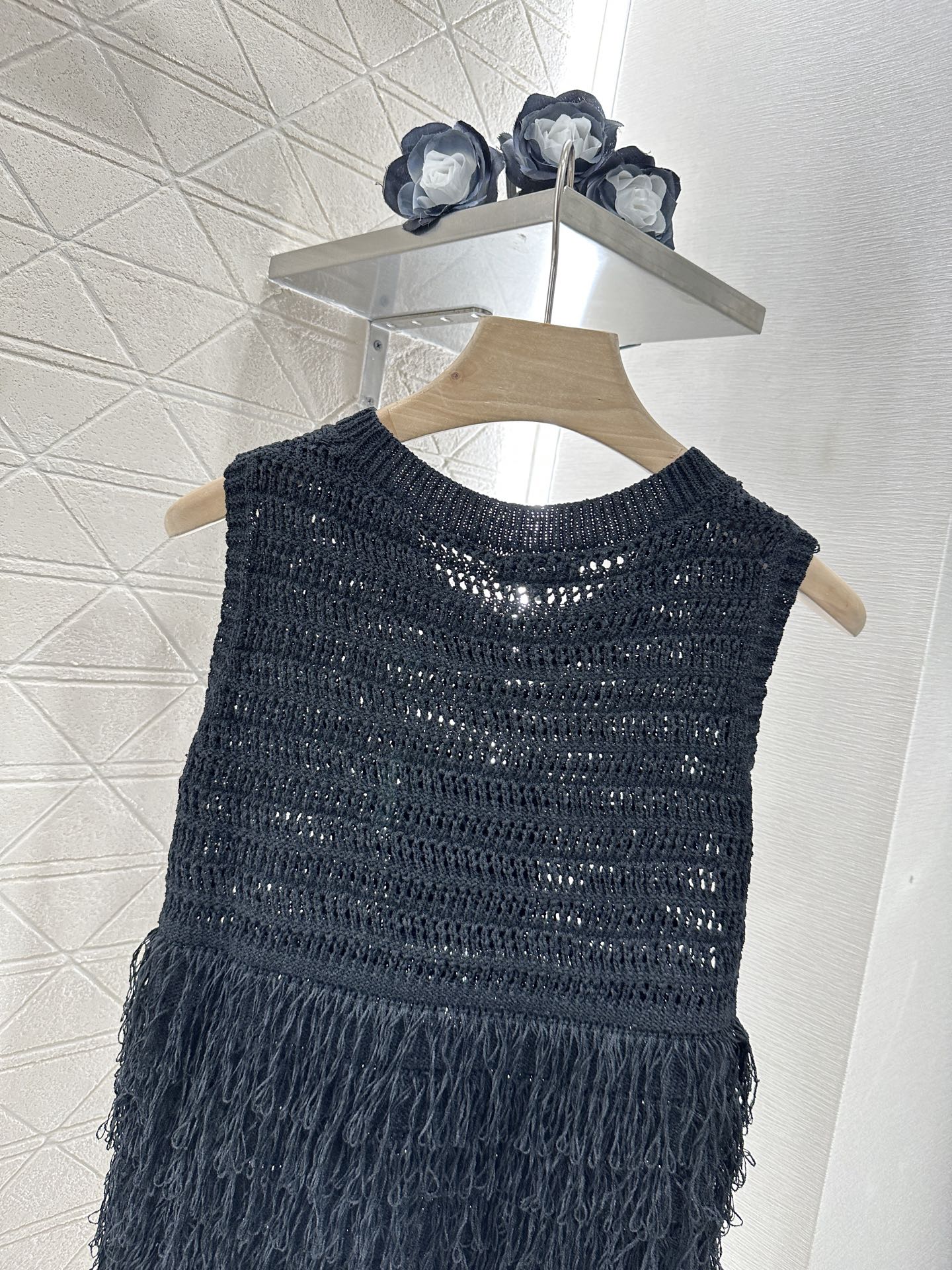 C 2025 new product Tassel knitted vest