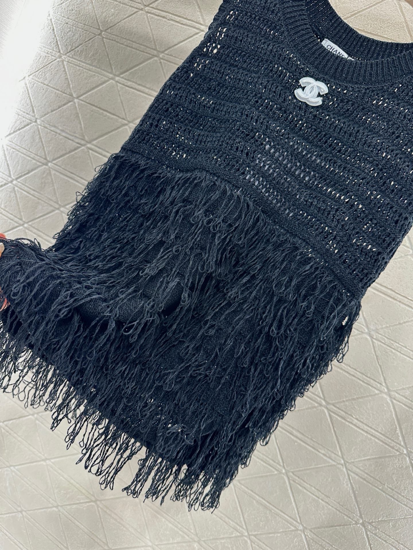 C 2025 new product Tassel knitted vest