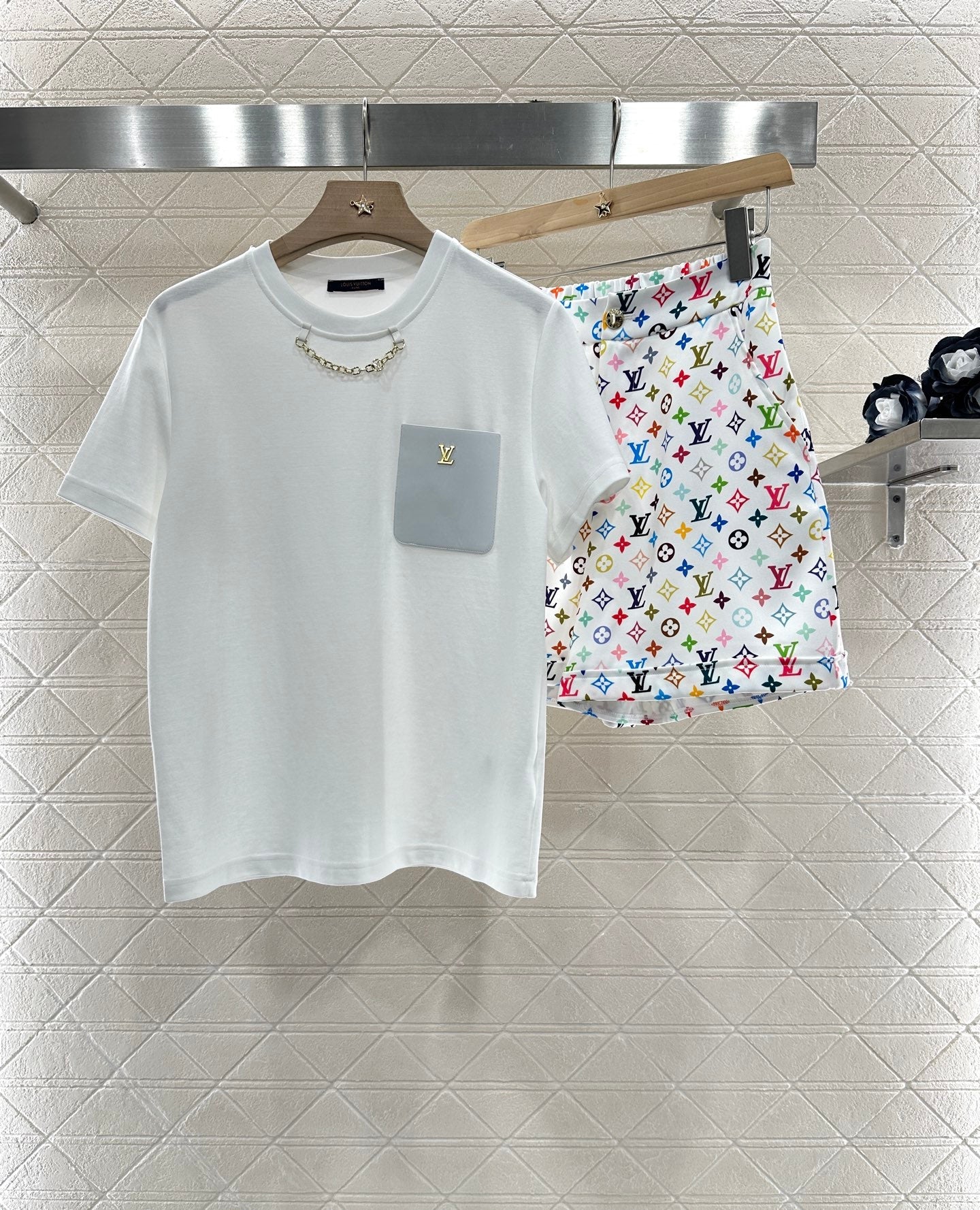 L 2025 new products Short-sleeved shorts suit