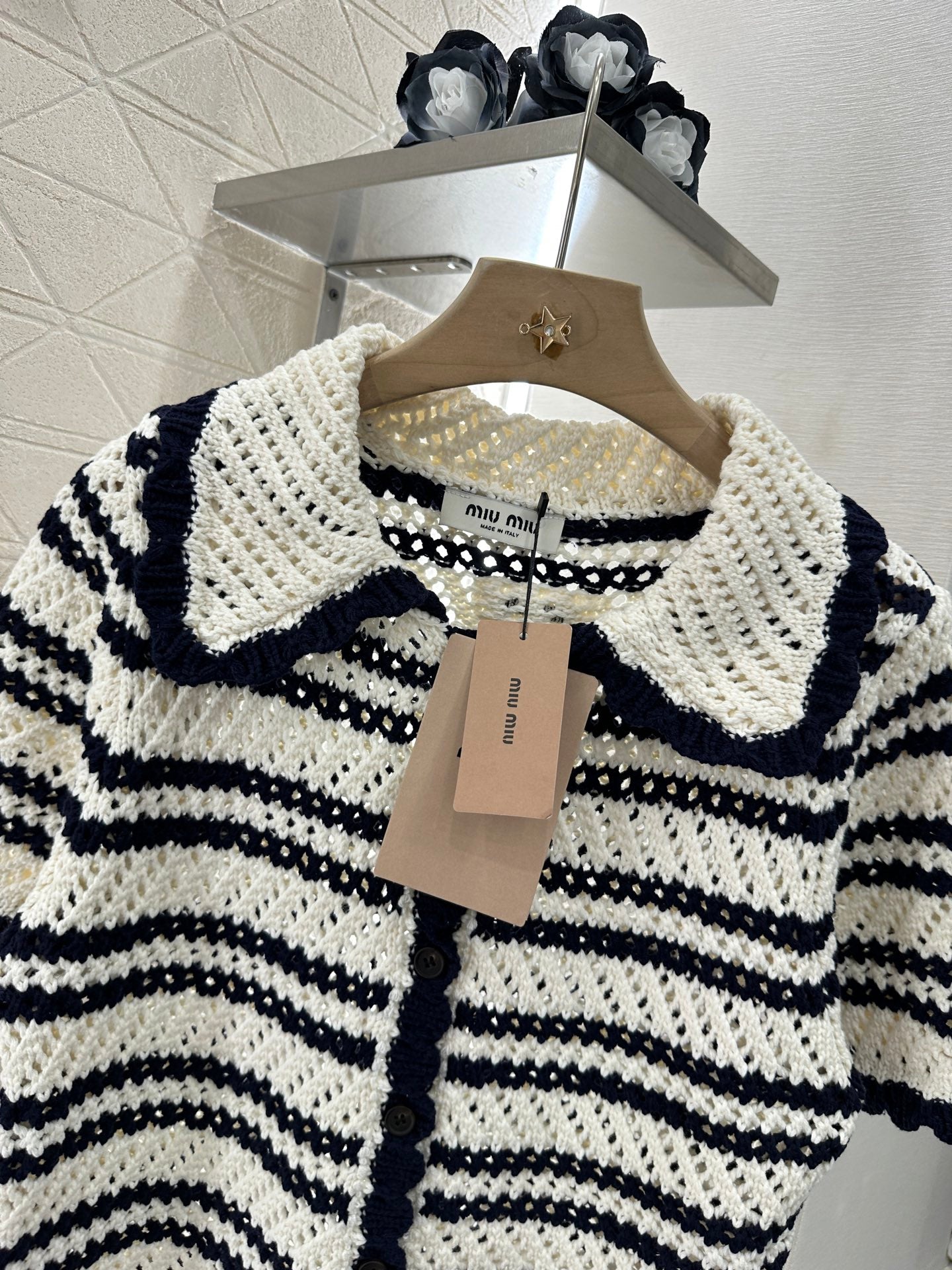 M 2025 new product Short-sleeved cardigan and skirt set