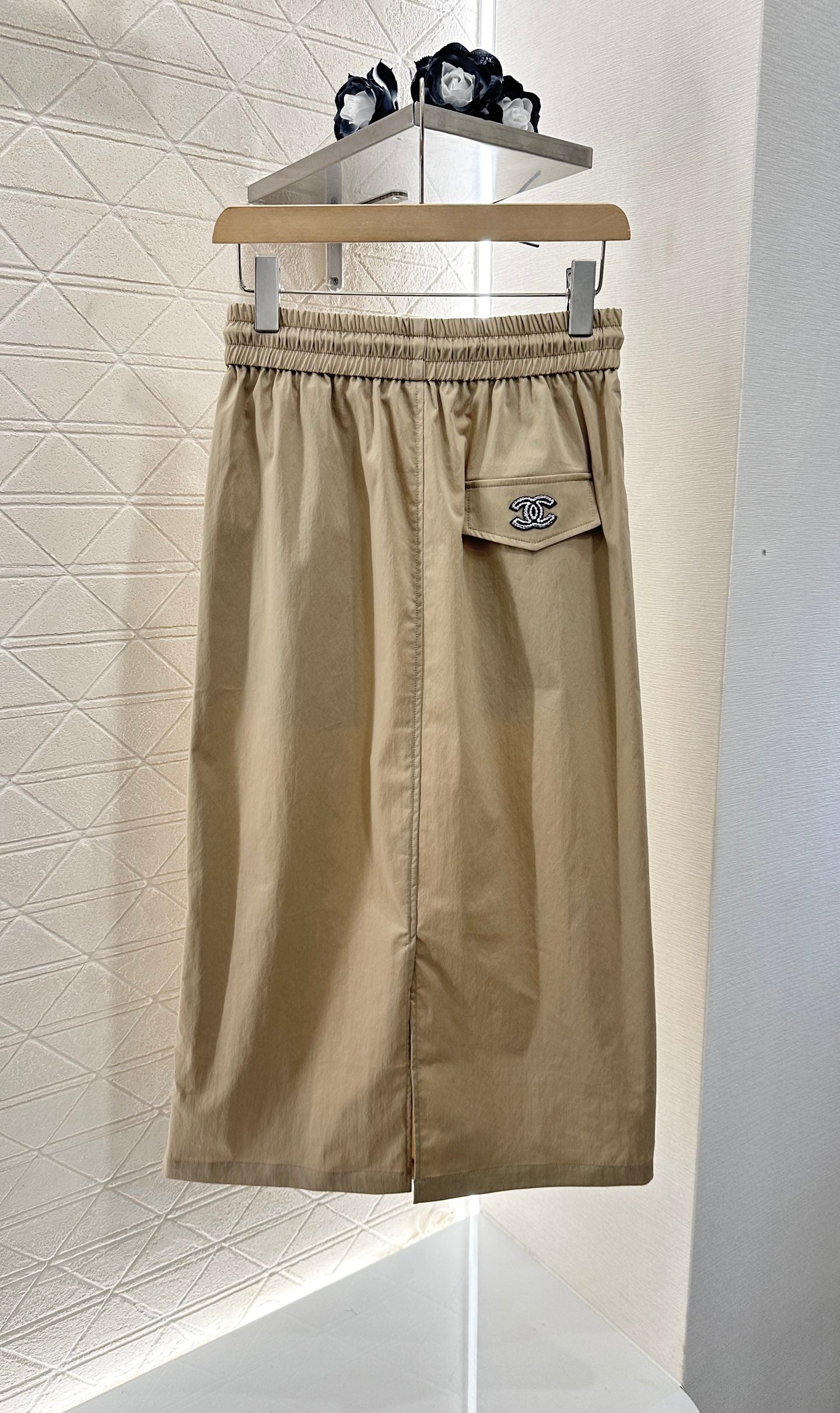 C 25 new product Slit drawstring skirt