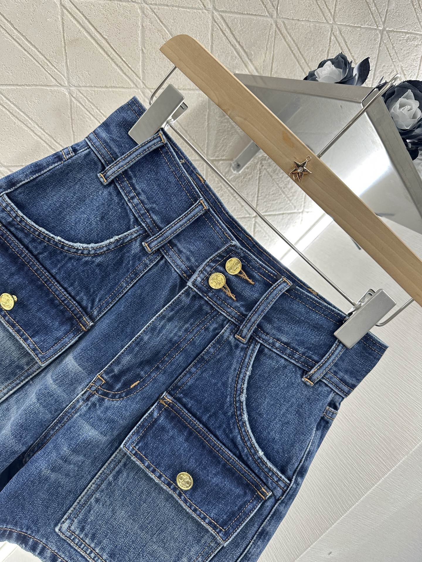 Ce 25 new products Denim pocket shorts