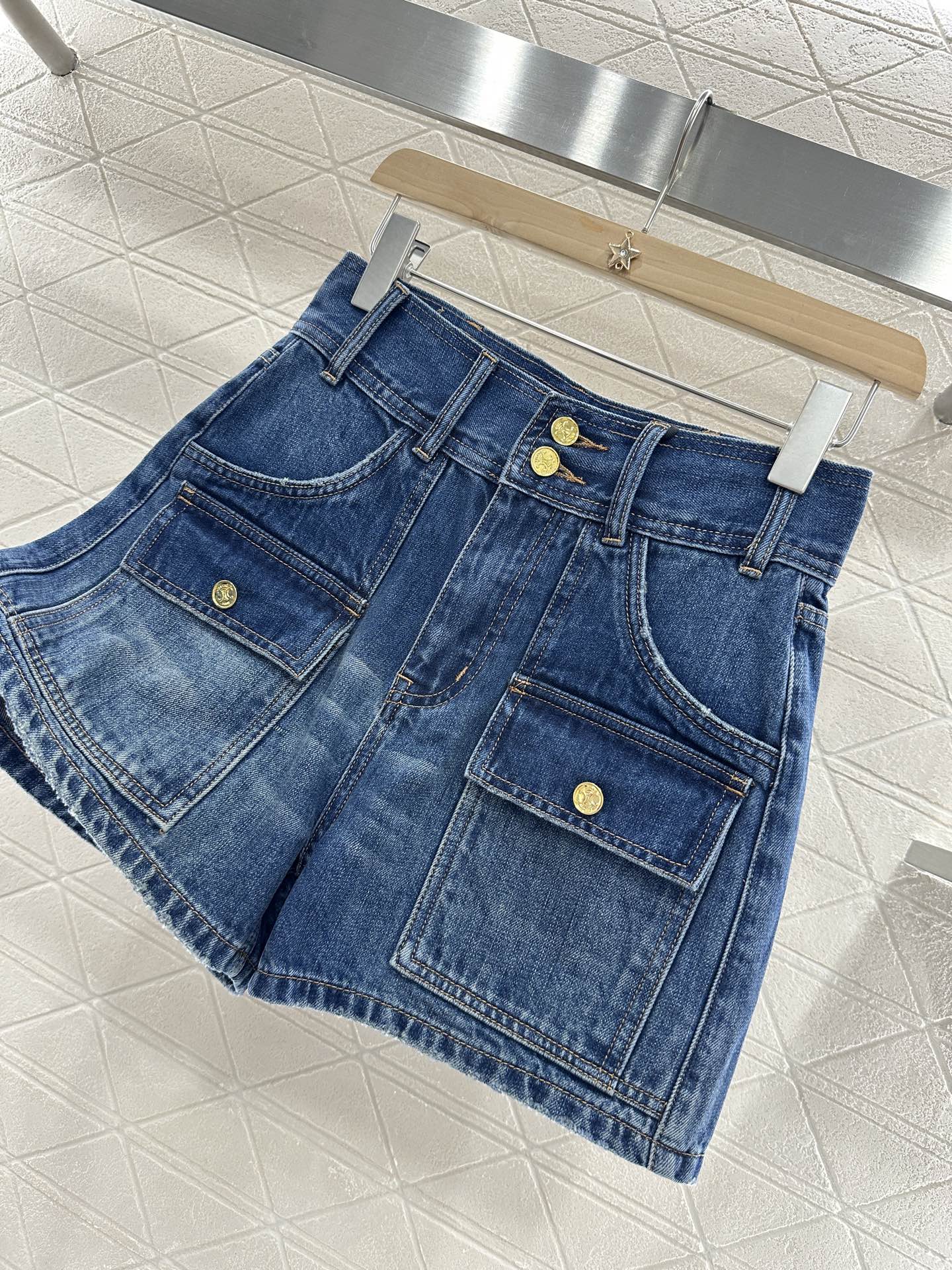 Ce 25 new products Denim pocket shorts