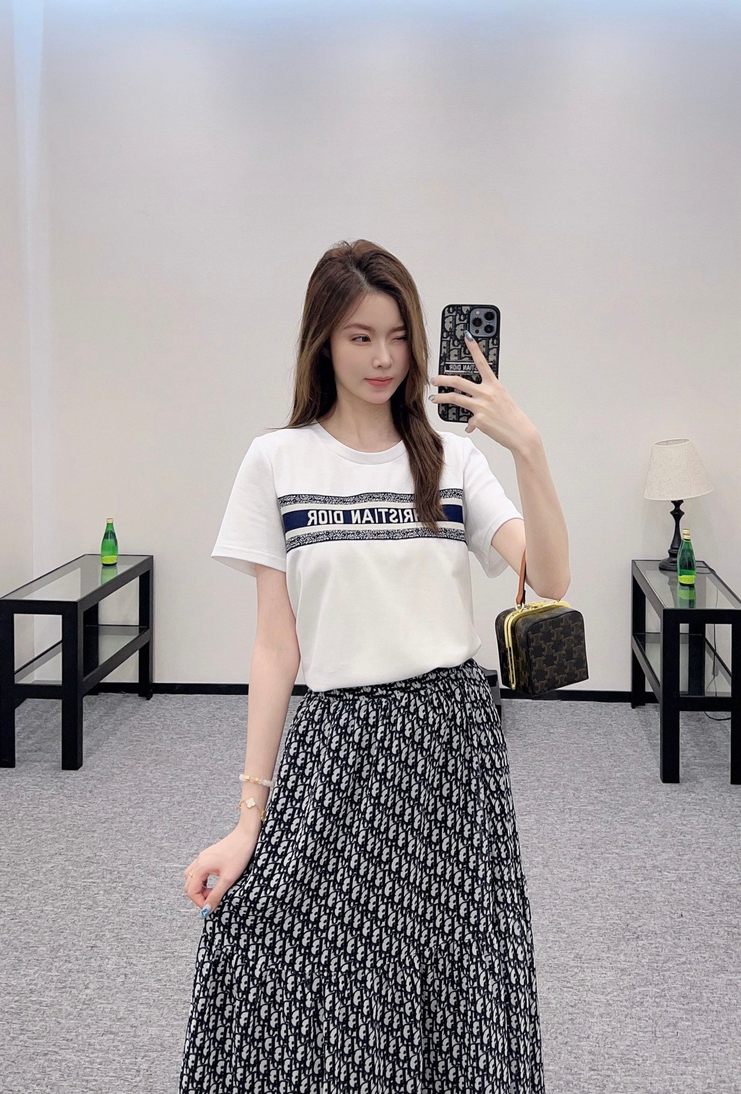 D 2025 new product Short-sleeved skirt suit