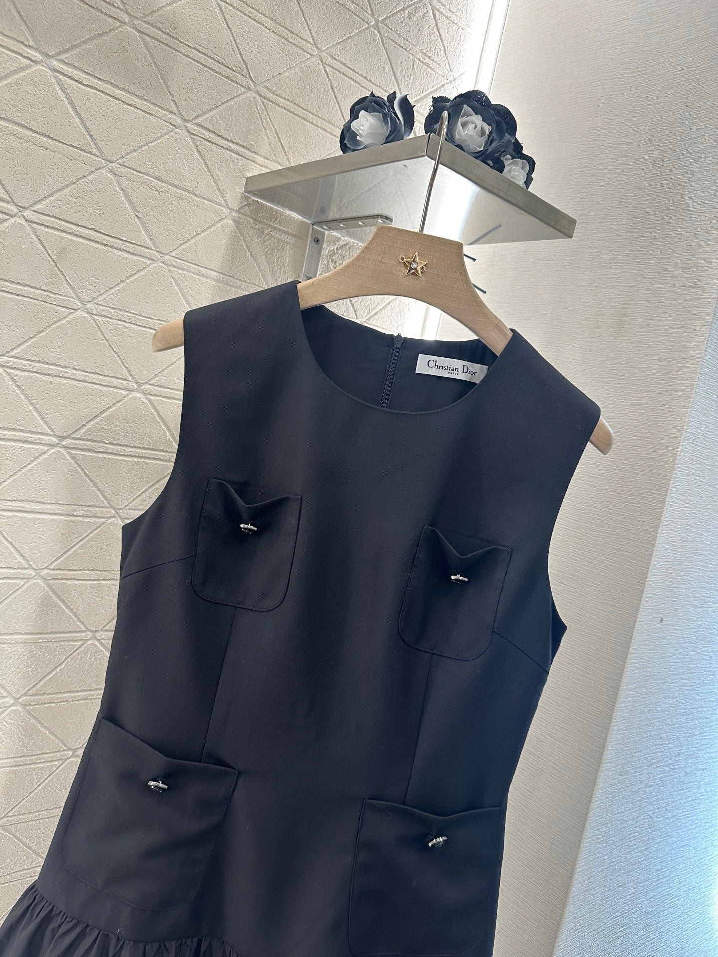D 2025 new product Pocket vest dress