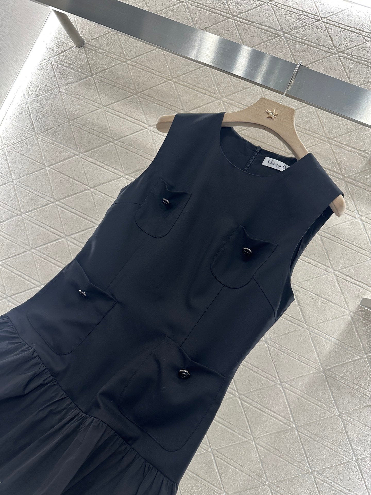 D 2025 new product Pocket vest dress