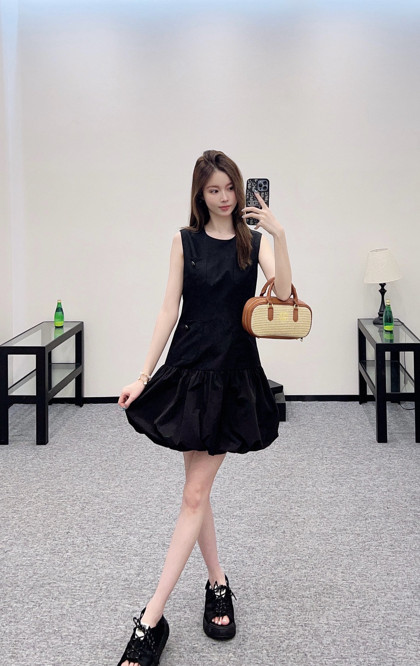 D 2025 new product Pocket vest dress