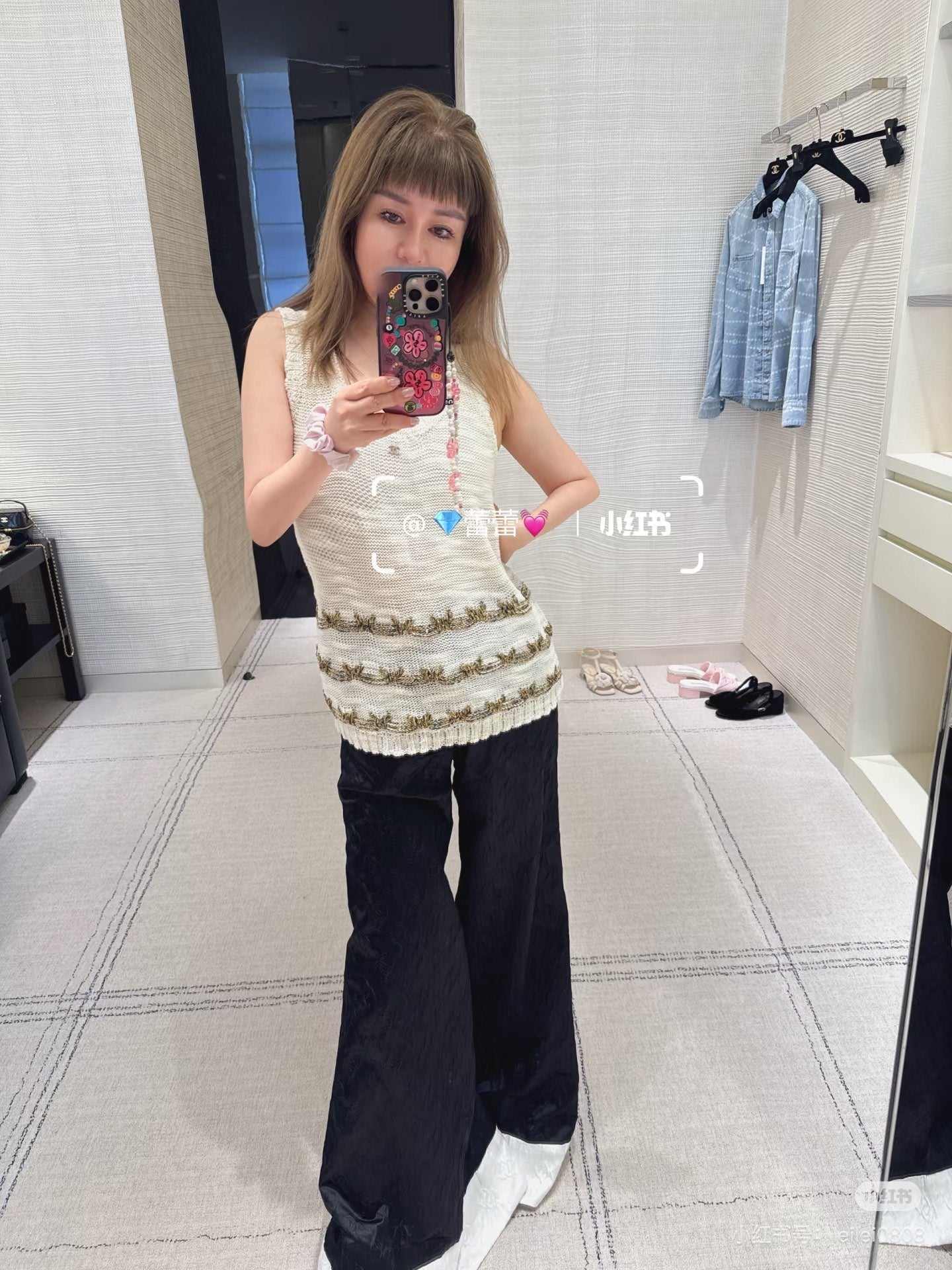 C 25 new product Embroidered knitted vest