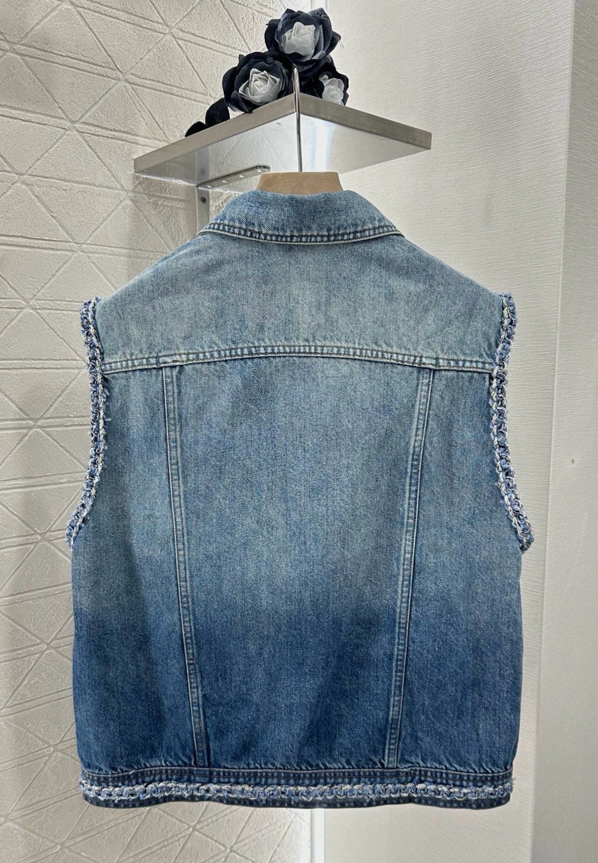 C 2025 new product Denim vest shorts set