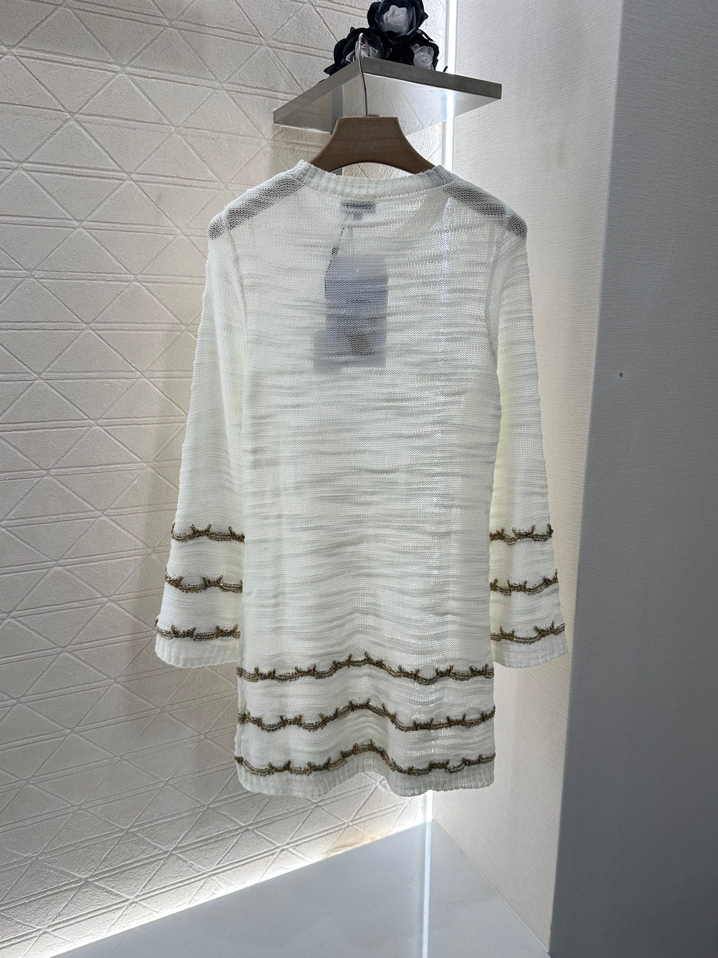 C 2025 new product Embroidered knitted dress
