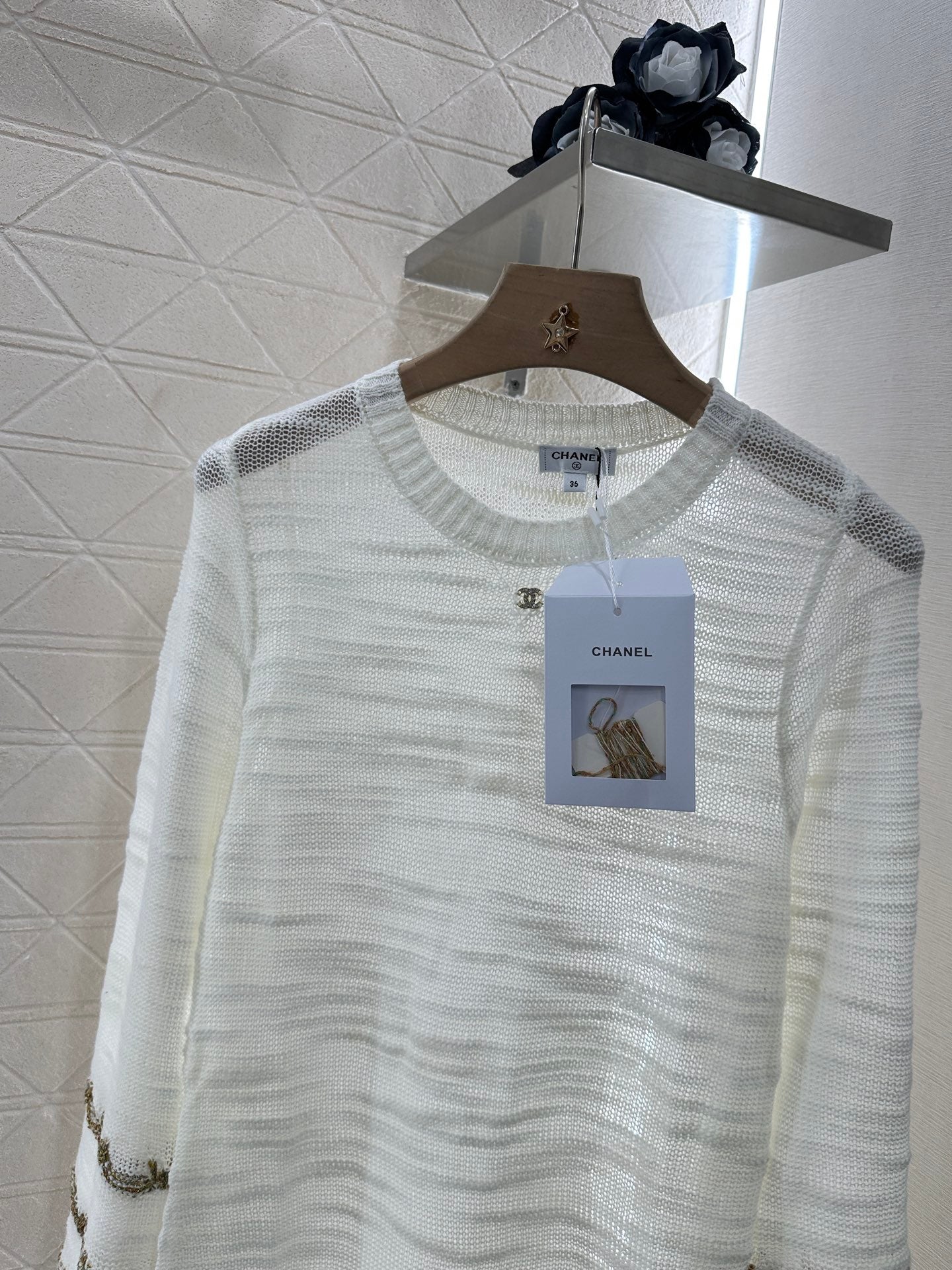 C 2025 new product Embroidered knitted dress