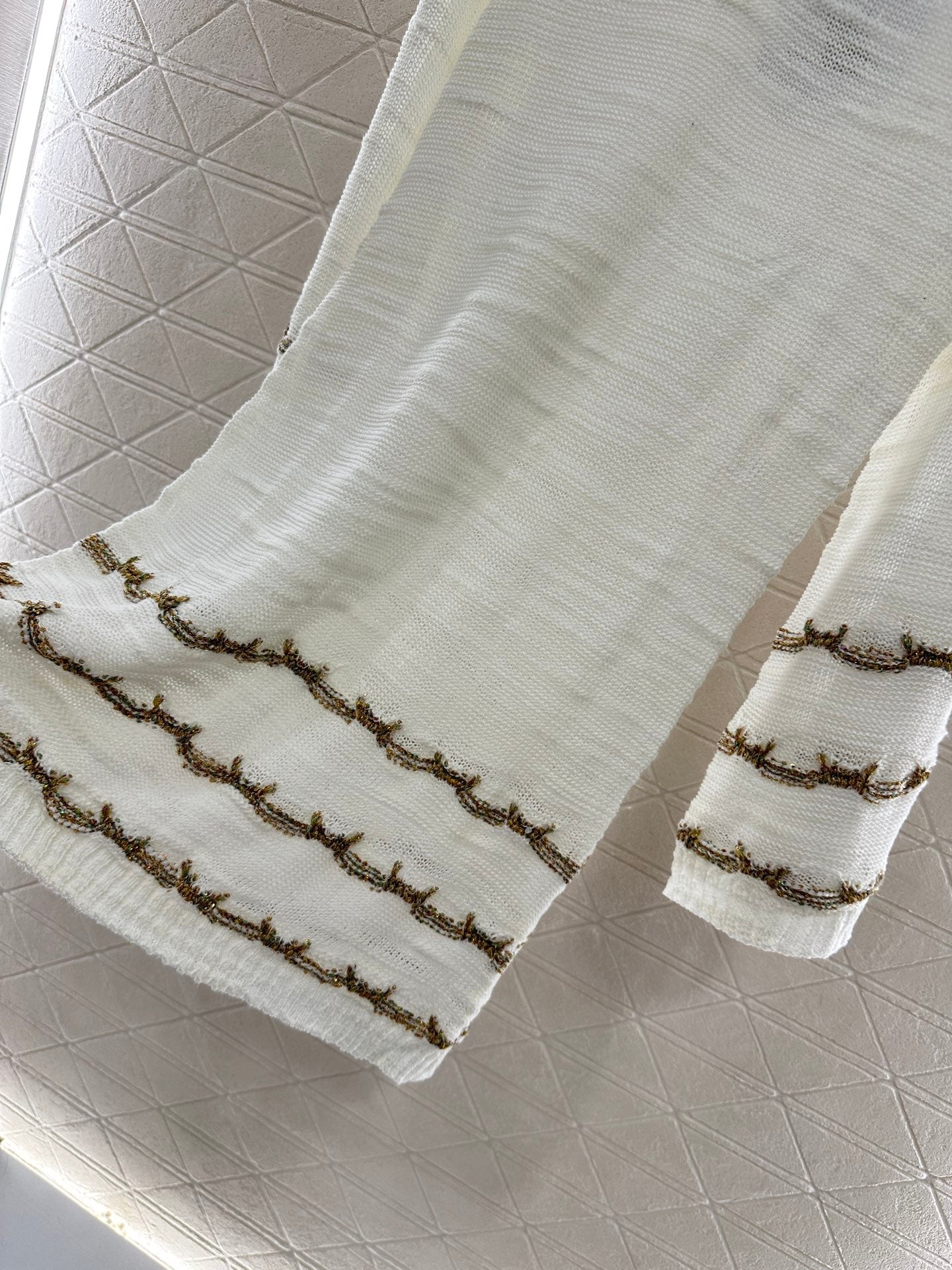 C 2025 new product Embroidered knitted dress