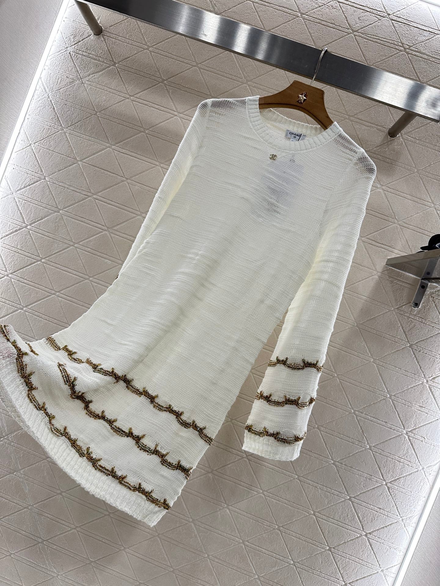 C 2025 new product Embroidered knitted dress