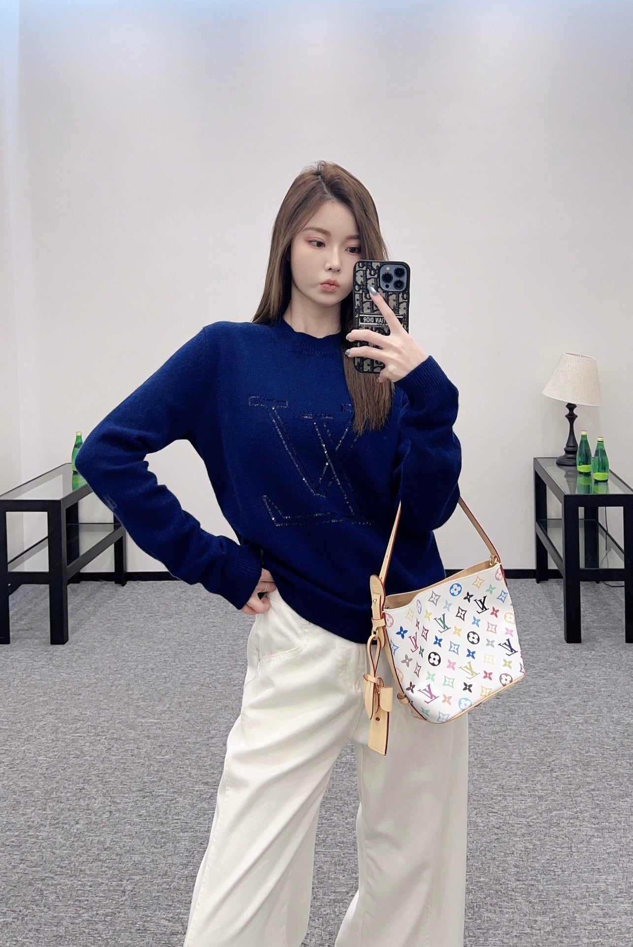 L 2025 new product Sequin sweater