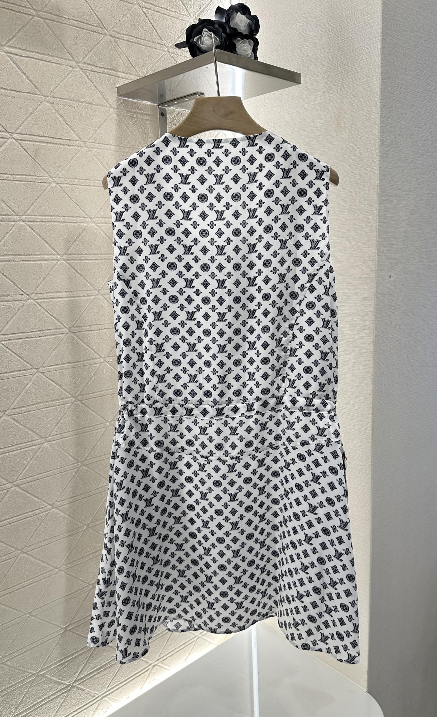 L 2025 new product Drawstring vest dress
