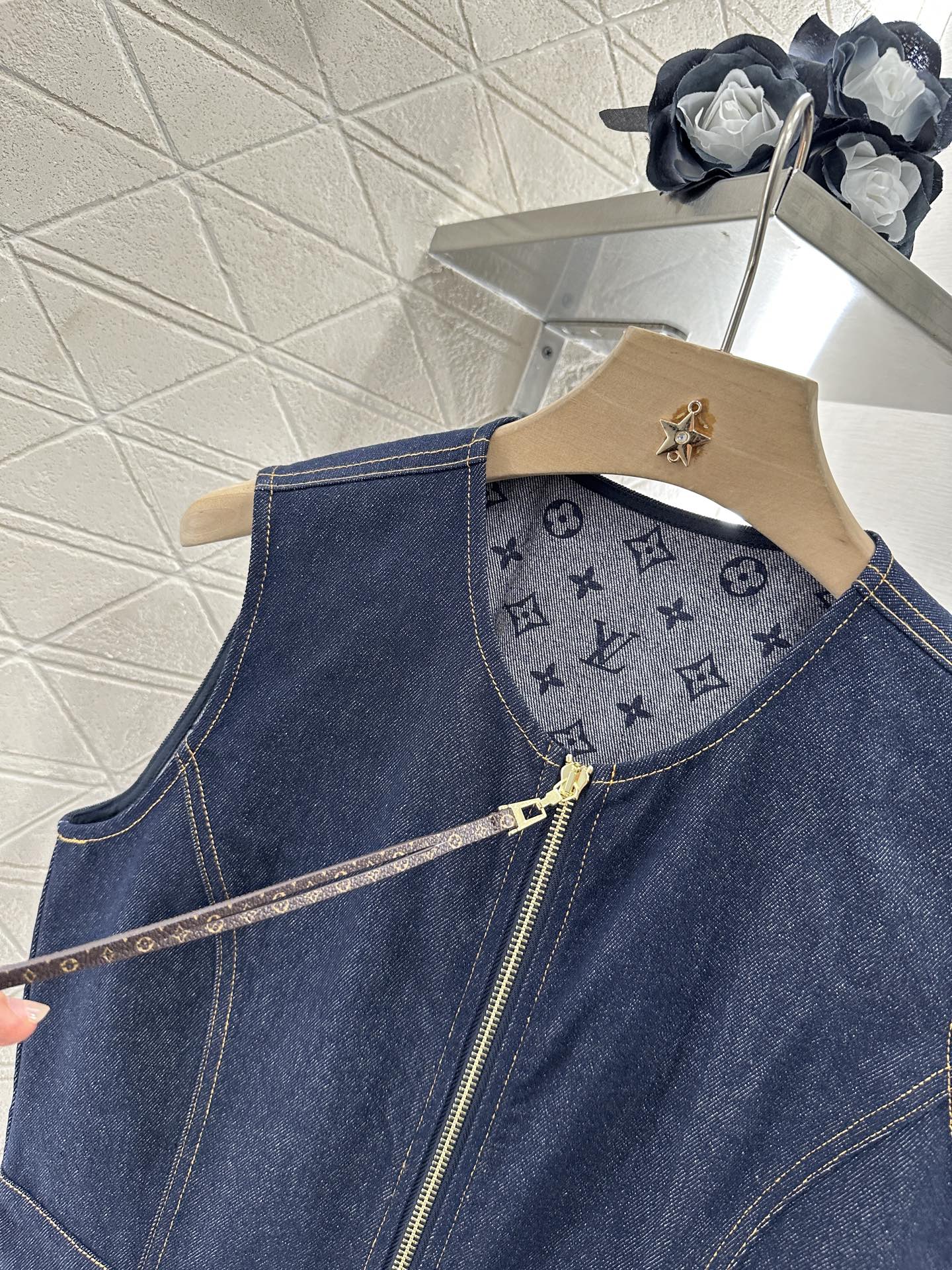 L 2025 new product Denim vest skirt