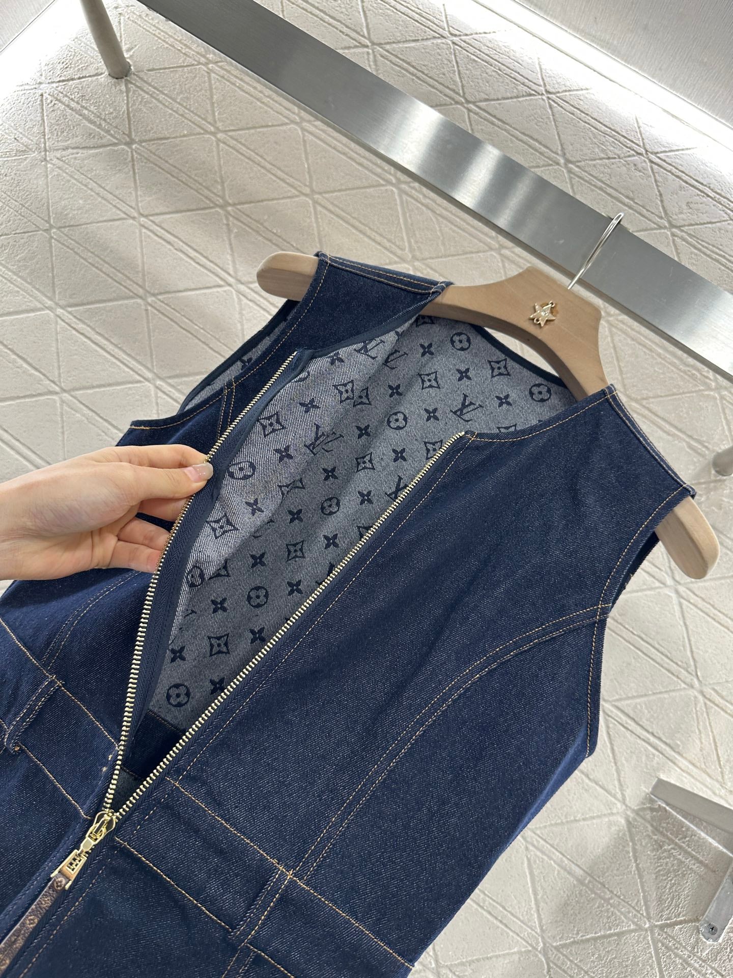 L 2025 new product Denim vest skirt