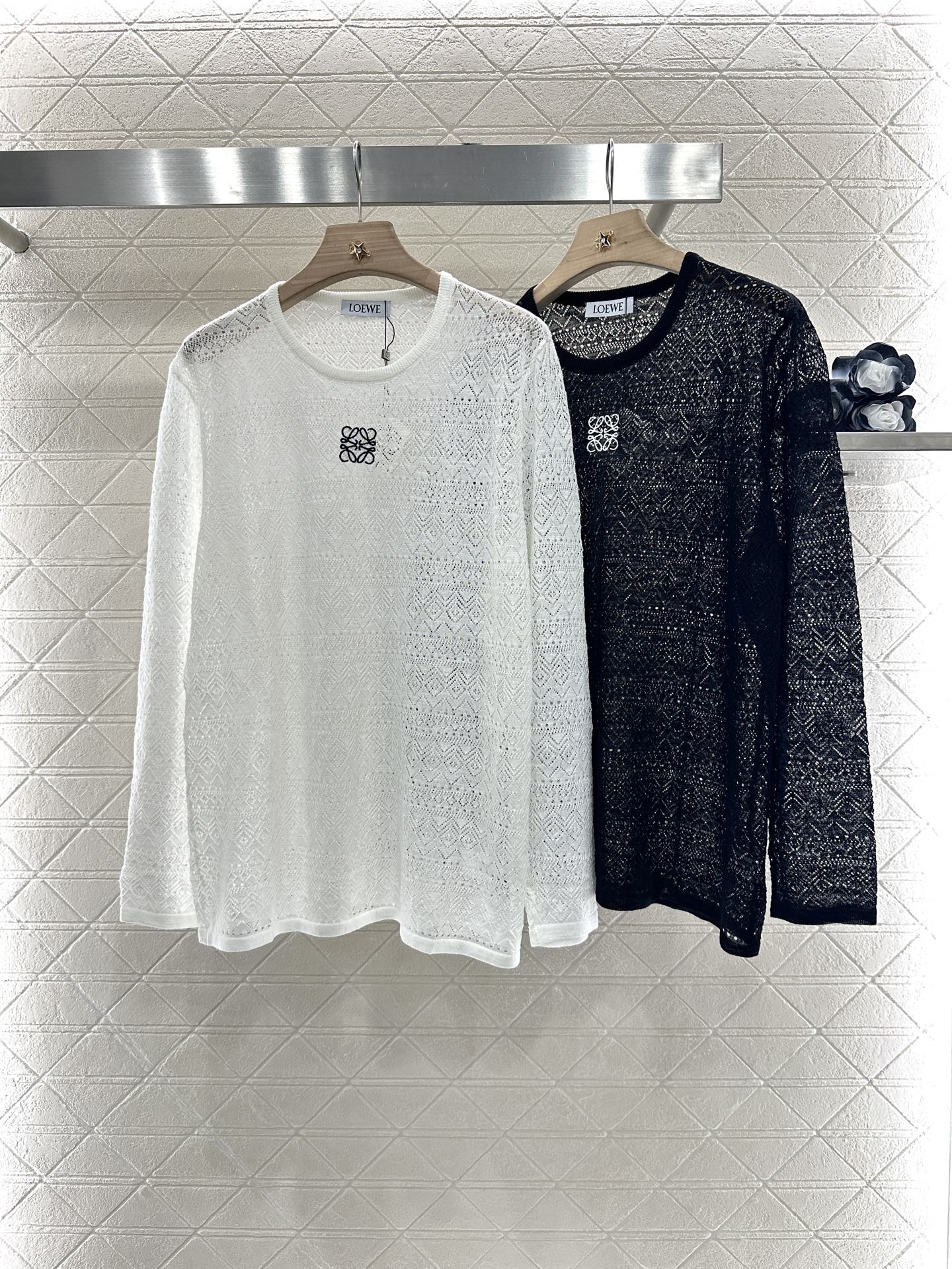 Nouveau produit Lo 2025 Manches longues en tricot creux