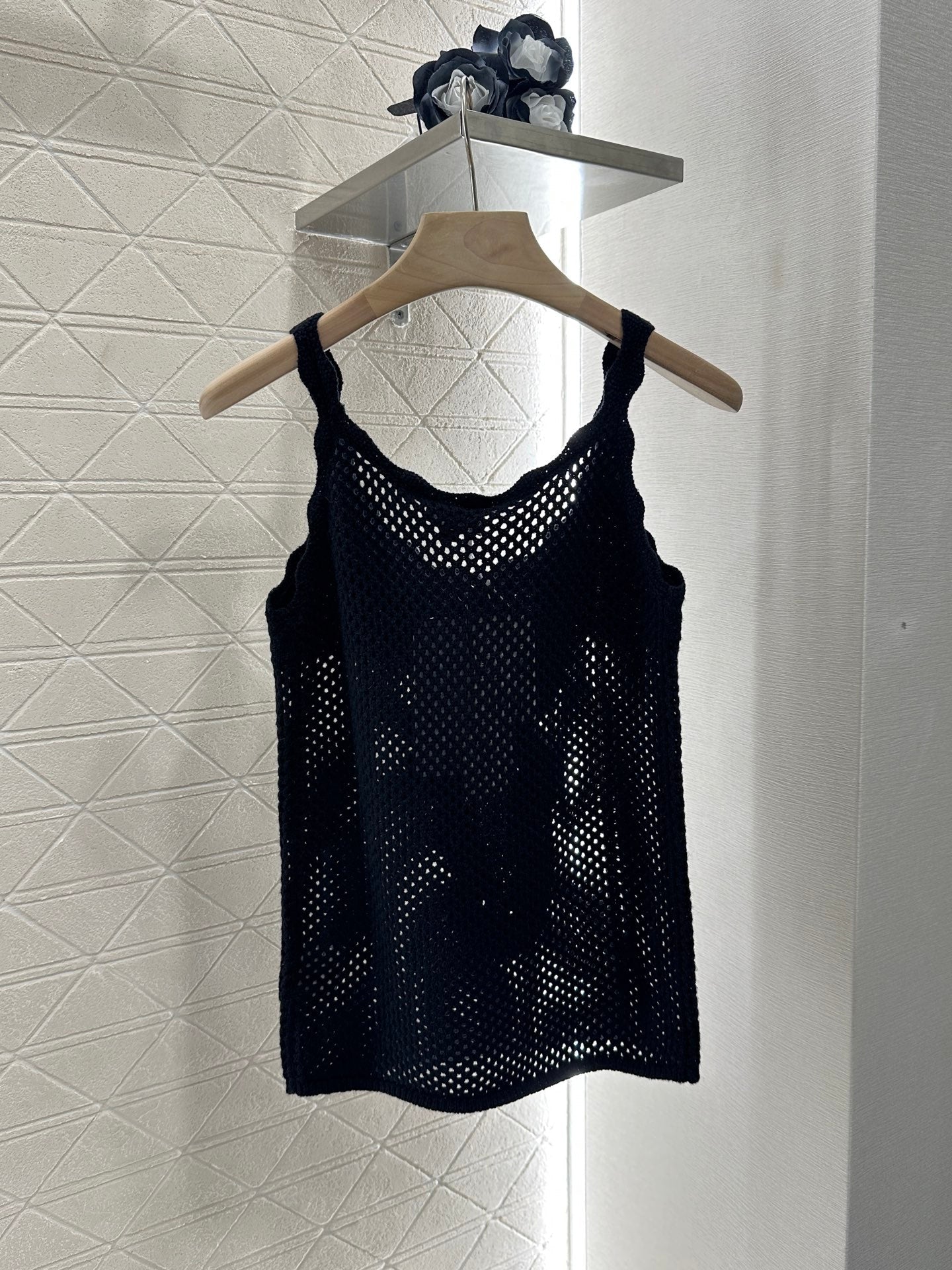 C 2025 new product Hollow knitted vest