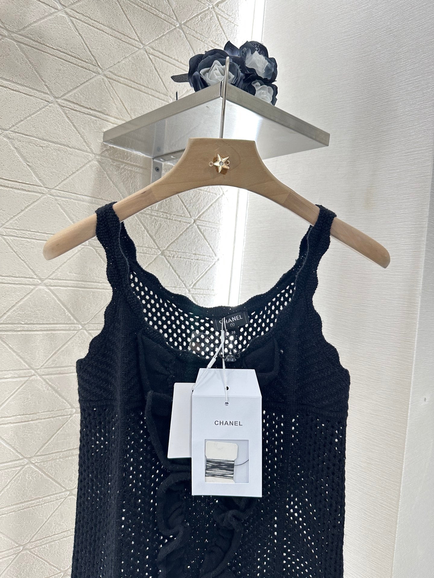 C 2025 new product Hollow knitted vest